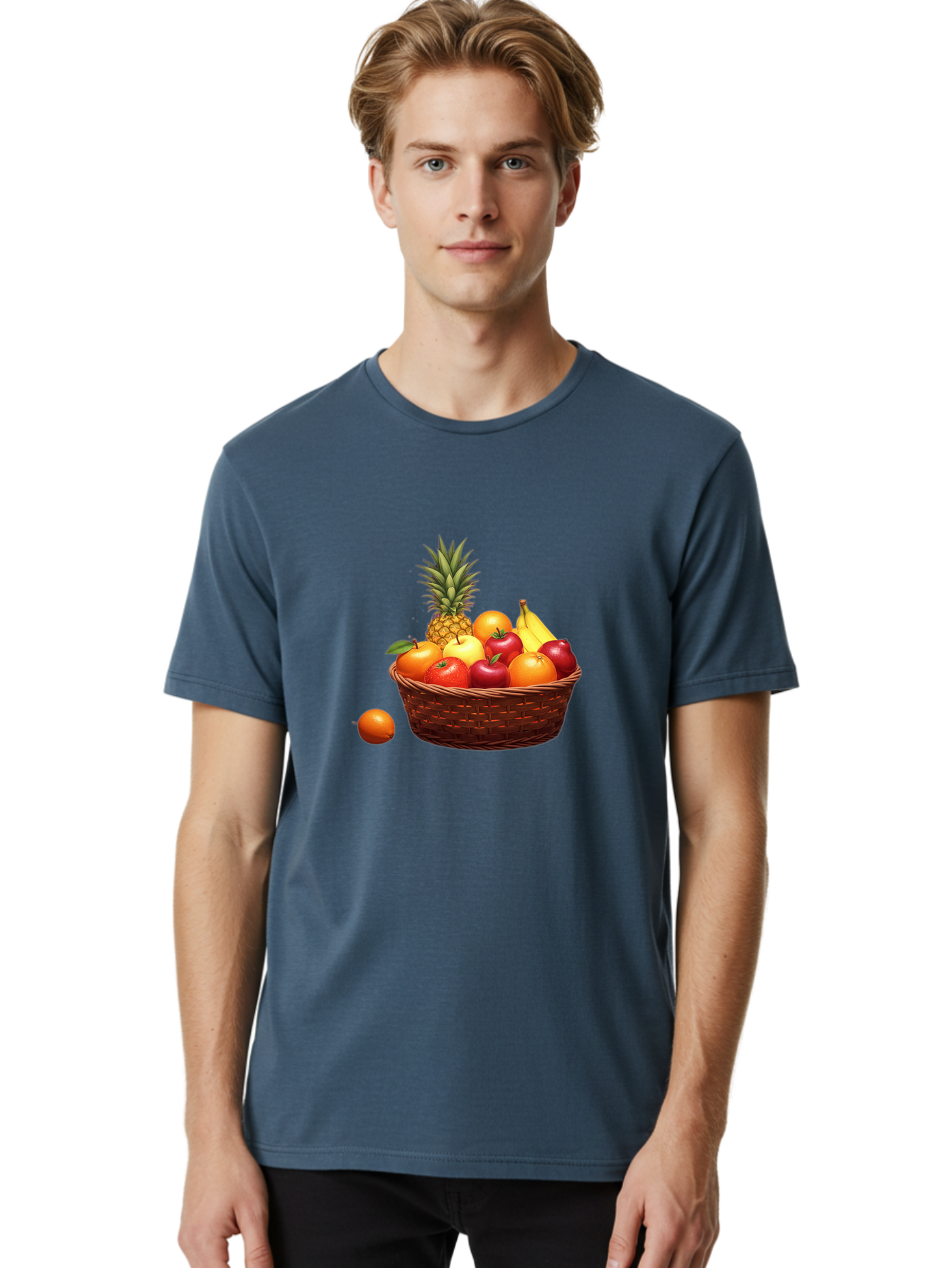 Fruit-Basket-1 Men'S Graphic Tee, 100% Cotton, Comfortable Casual Summer Wear, Machine Washable, Vintage Camera, Old Camera, Antique Camera, Black Camera, Classic Photography, Photography Equipment, Nostalgic Device, Film Camera, Camera Art Bai898