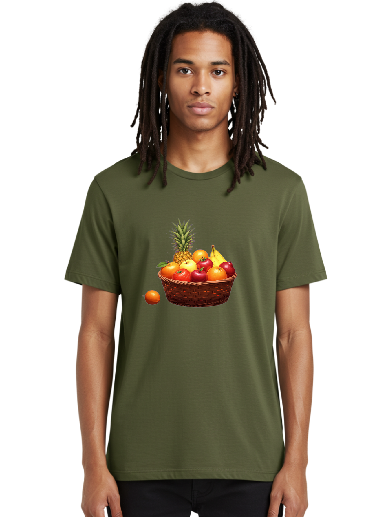 Fruit-Basket-1 Men'S Graphic Tee, 100% Cotton, Comfortable Casual Summer Wear, Machine Washable, Vintage Camera, Old Camera, Antique Camera, Black Camera, Classic Photography, Photography Equipment, Nostalgic Device, Film Camera, Camera Art Bai898