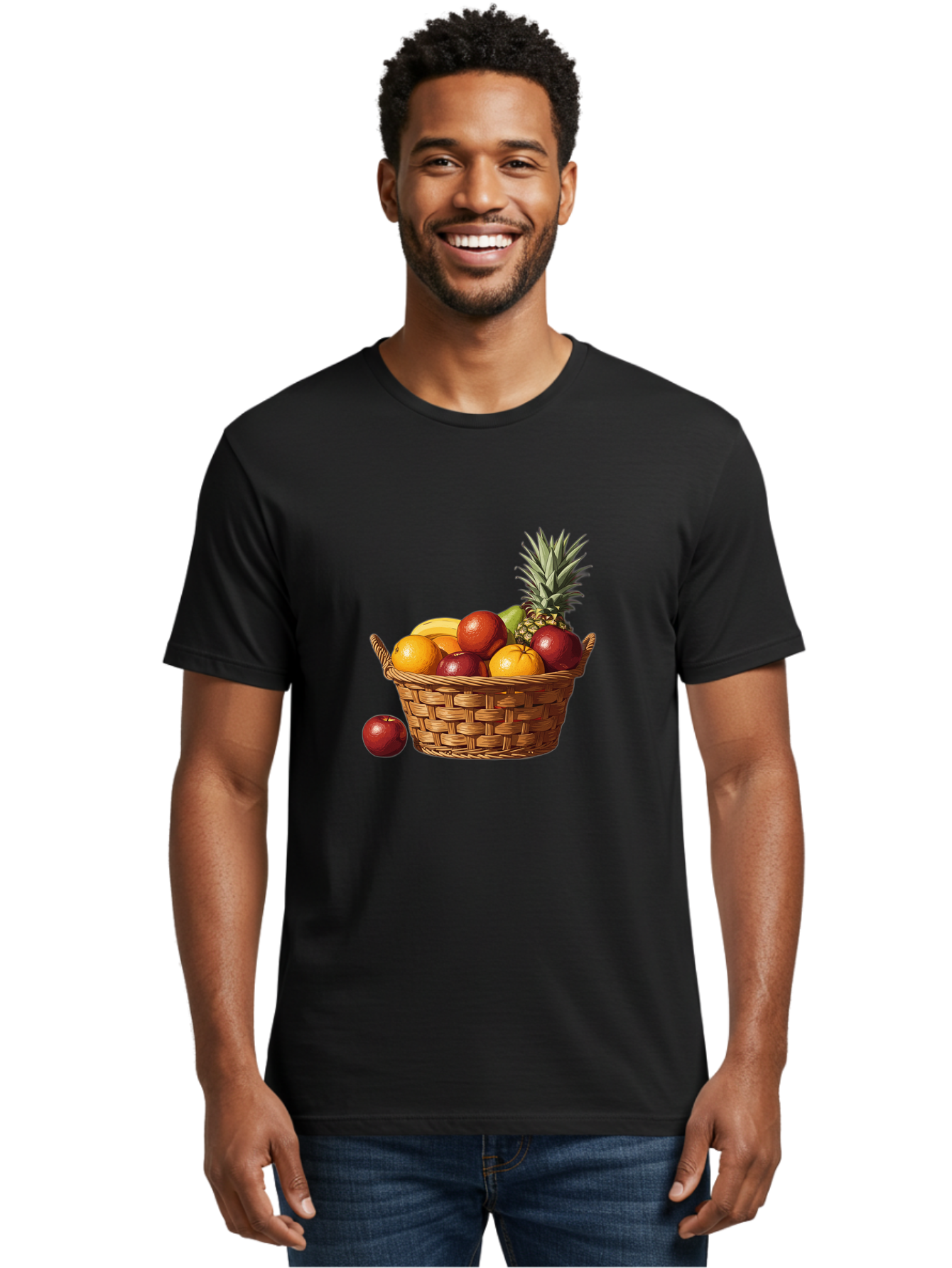 Fruit-Basket-10 Men'S Graphic Tee, 100% Cotton, Comfortable Casual Summer Wear, Machine Washable, Vintage Camera, Old Camera, Antique Camera, Black Camera, Classic Photography, Photography Equipment, Nostalgic Device, Film Camera, Camera Art Bai899
