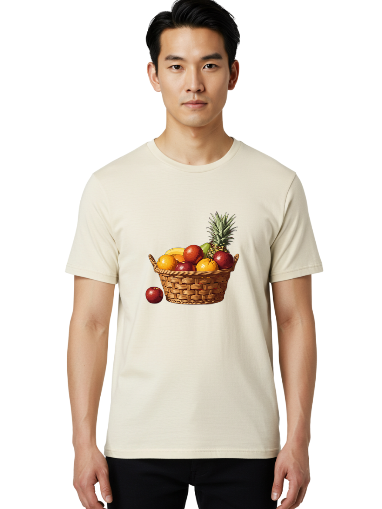 Fruit-Basket-10 Men'S Graphic Tee, 100% Cotton, Comfortable Casual Summer Wear, Machine Washable, Vintage Camera, Old Camera, Antique Camera, Black Camera, Classic Photography, Photography Equipment, Nostalgic Device, Film Camera, Camera Art Bai899