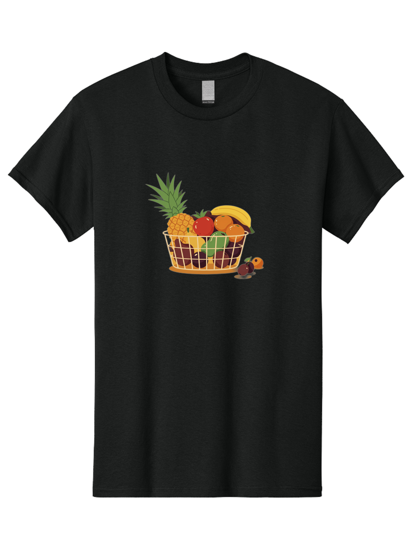 Fruit-Basket-11 Men'S Graphic Tee, 100% Cotton, Comfortable Casual Summer Wear, Machine Washable, Vintage Camera, Old Camera, Antique Camera, Black Camera, Classic Photography, Photography Equipment, Nostalgic Device, Film Camera, Camera Art Bai900