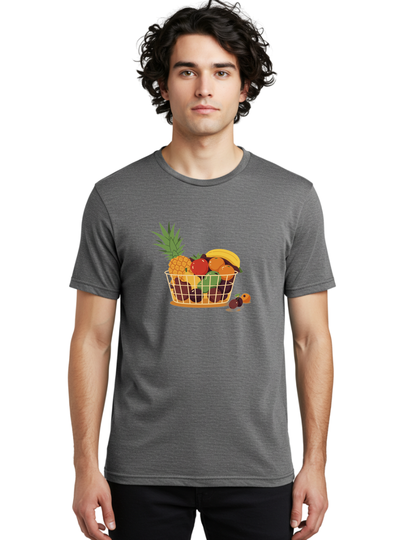 Fruit-Basket-11 Men'S Graphic Tee, 100% Cotton, Comfortable Casual Summer Wear, Machine Washable, Vintage Camera, Old Camera, Antique Camera, Black Camera, Classic Photography, Photography Equipment, Nostalgic Device, Film Camera, Camera Art Bai900