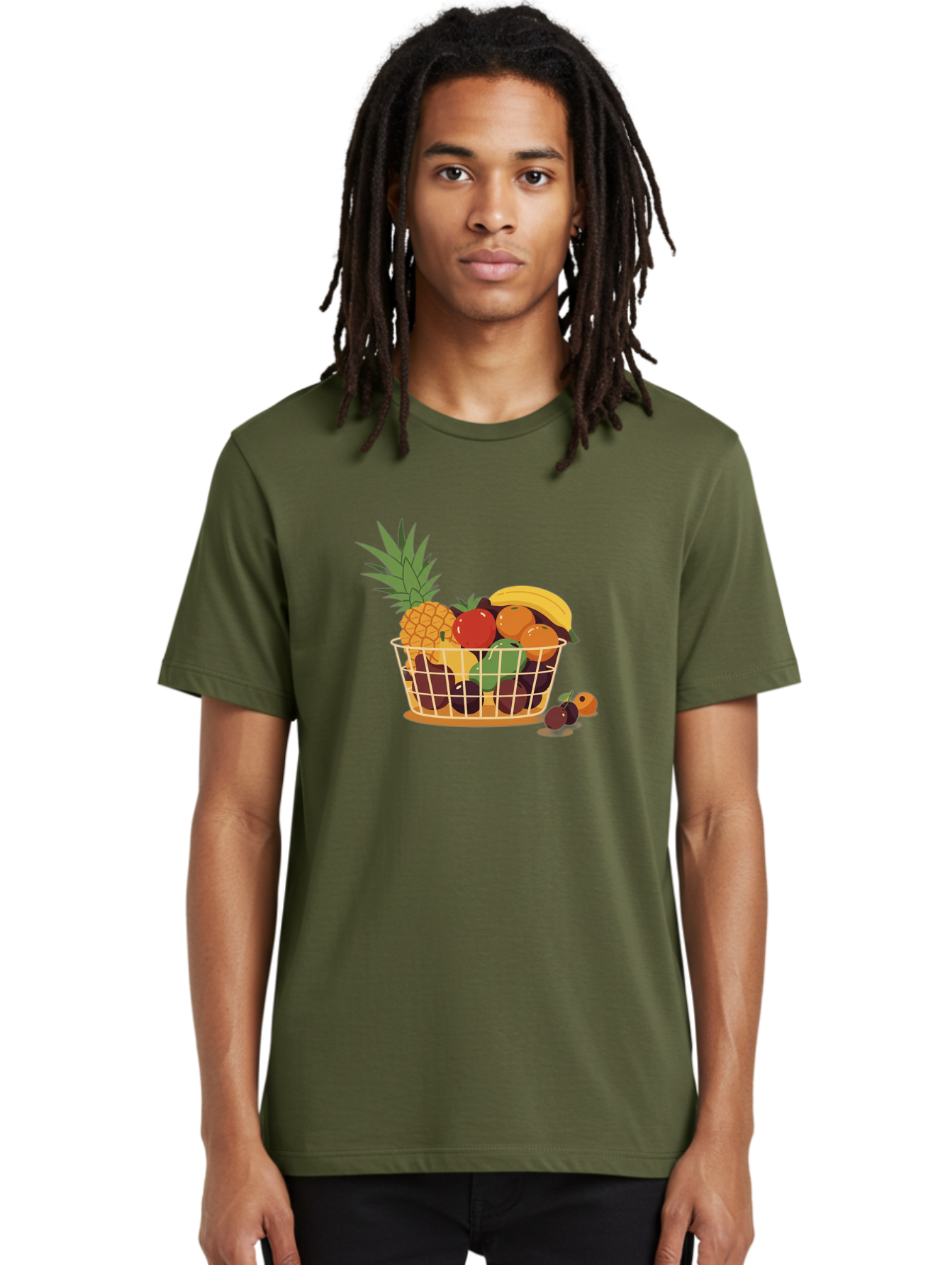 Fruit-Basket-11 Men'S Graphic Tee, 100% Cotton, Comfortable Casual Summer Wear, Machine Washable, Vintage Camera, Old Camera, Antique Camera, Black Camera, Classic Photography, Photography Equipment, Nostalgic Device, Film Camera, Camera Art Bai900