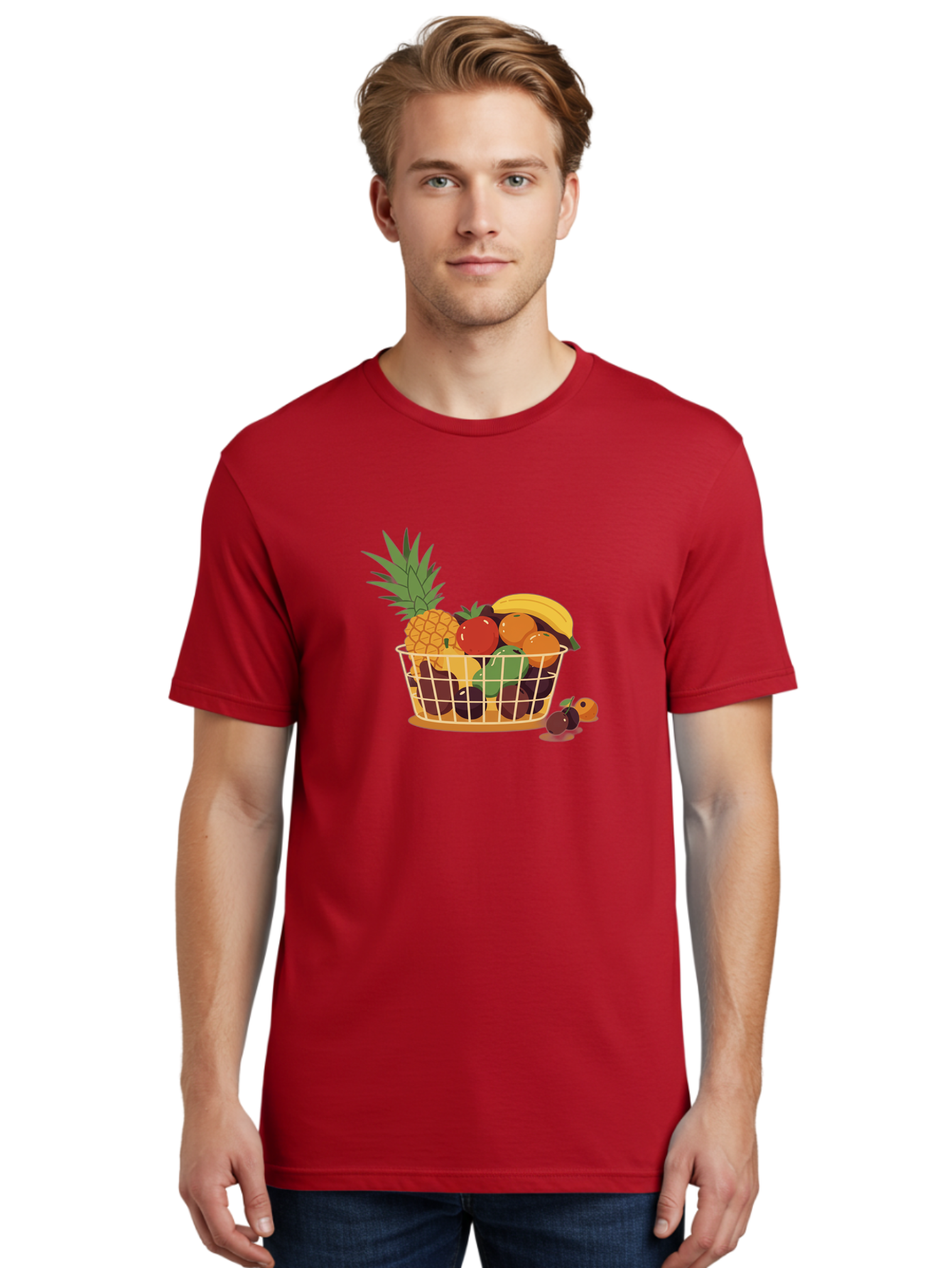 Fruit-Basket-11 Men'S Graphic Tee, 100% Cotton, Comfortable Casual Summer Wear, Machine Washable, Vintage Camera, Old Camera, Antique Camera, Black Camera, Classic Photography, Photography Equipment, Nostalgic Device, Film Camera, Camera Art Bai900