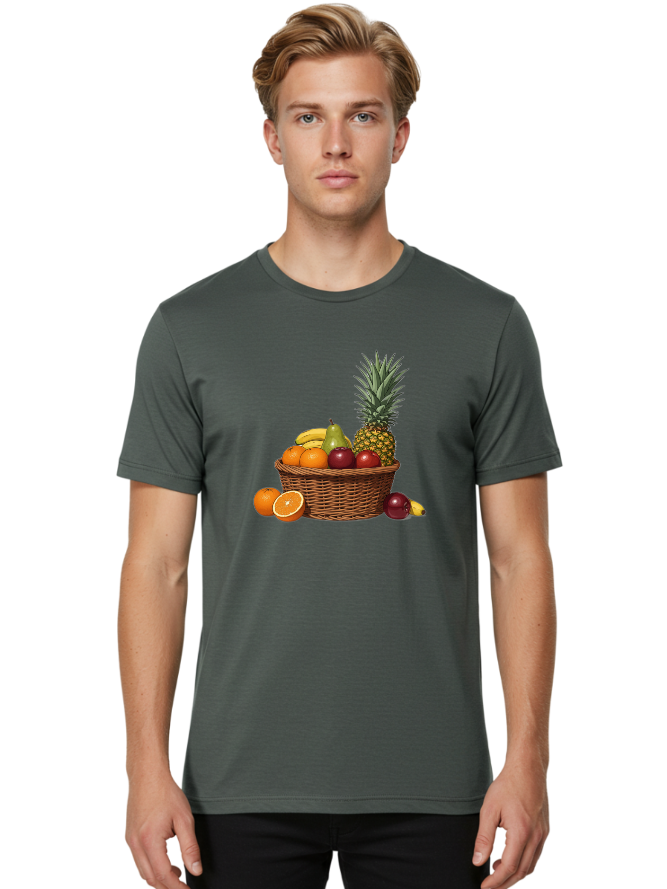Fruit-Basket-13 Men'S Graphic Tee, 100% Cotton, Comfortable Casual Summer Wear, Machine Washable, Vintage Camera, Old Camera, Antique Camera, Black Camera, Classic Photography, Photography Equipment, Nostalgic Device, Film Camera, Camera Art Bai902