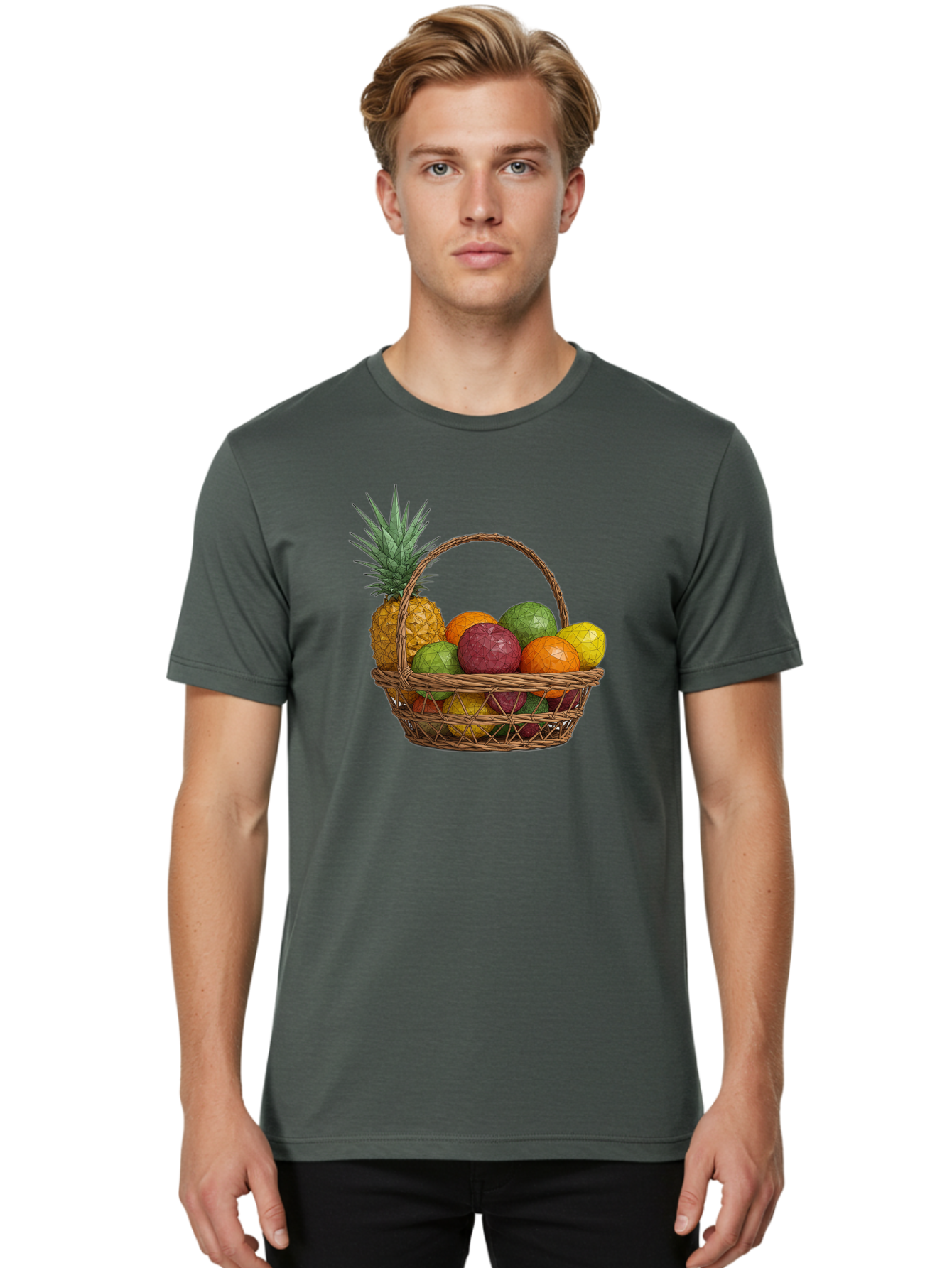 Fruit-Basket-14 Men'S Graphic Tee, 100% Cotton, Comfortable Casual Summer Wear, Machine Washable, Vintage Camera, Old Camera, Antique Camera, Black Camera, Classic Photography, Photography Equipment, Nostalgic Device, Film Camera, Camera Art Bai903