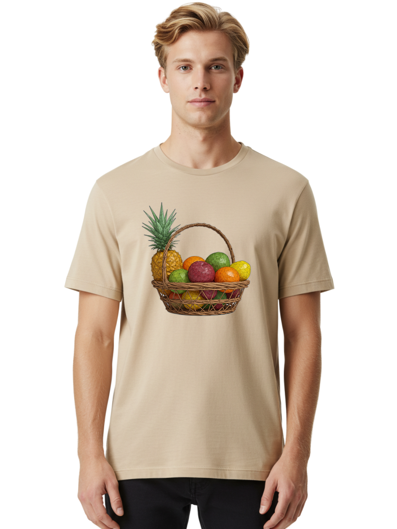 Fruit-Basket-14 Men'S Graphic Tee, 100% Cotton, Comfortable Casual Summer Wear, Machine Washable, Vintage Camera, Old Camera, Antique Camera, Black Camera, Classic Photography, Photography Equipment, Nostalgic Device, Film Camera, Camera Art Bai903