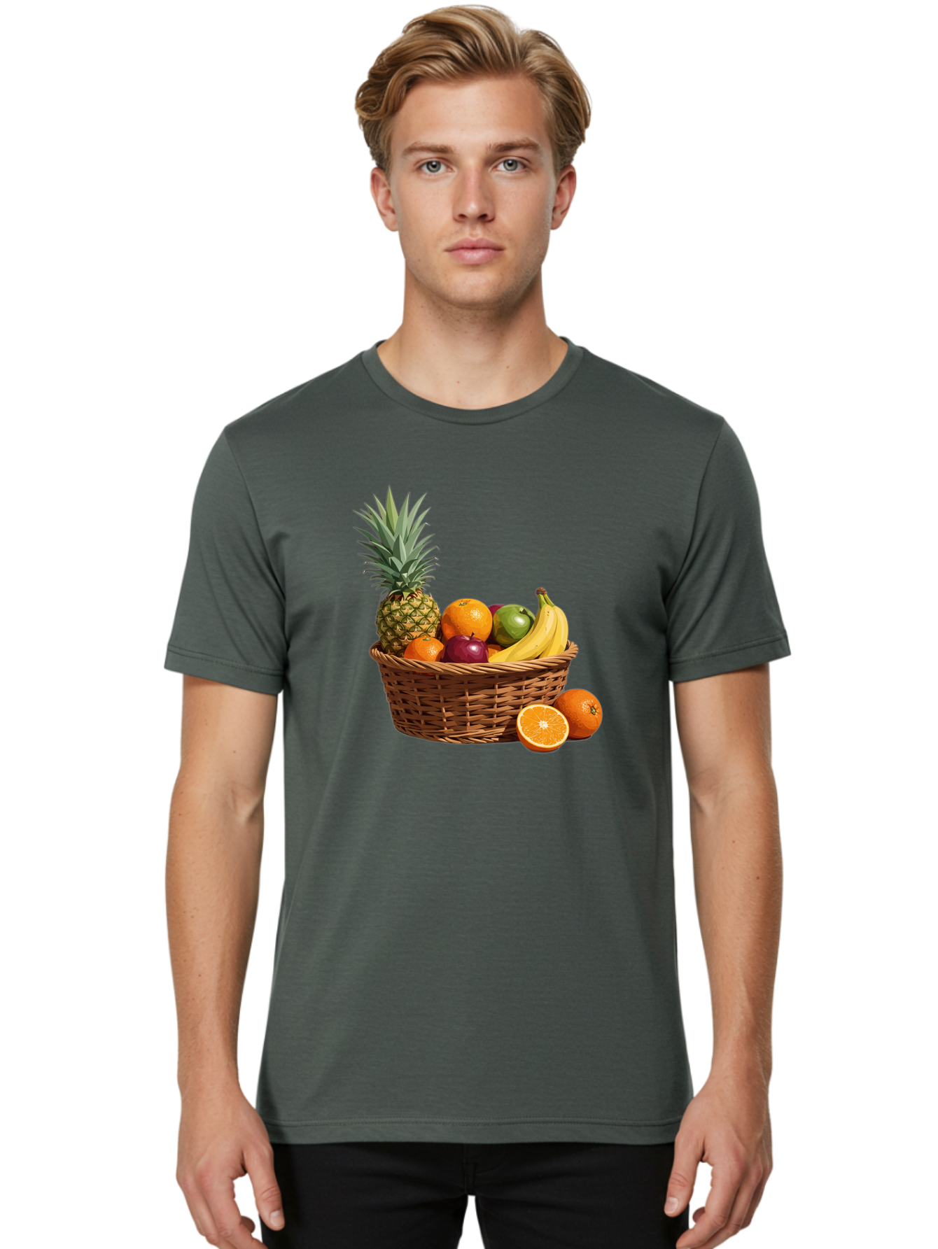 Fruit-Basket-15 Men'S Graphic Tee, 100% Cotton, Comfortable Casual Summer Wear, Machine Washable, Vintage Camera, Old Camera, Antique Camera, Black Camera, Classic Photography, Photography Equipment, Nostalgic Device, Film Camera, Camera Art Bai904
