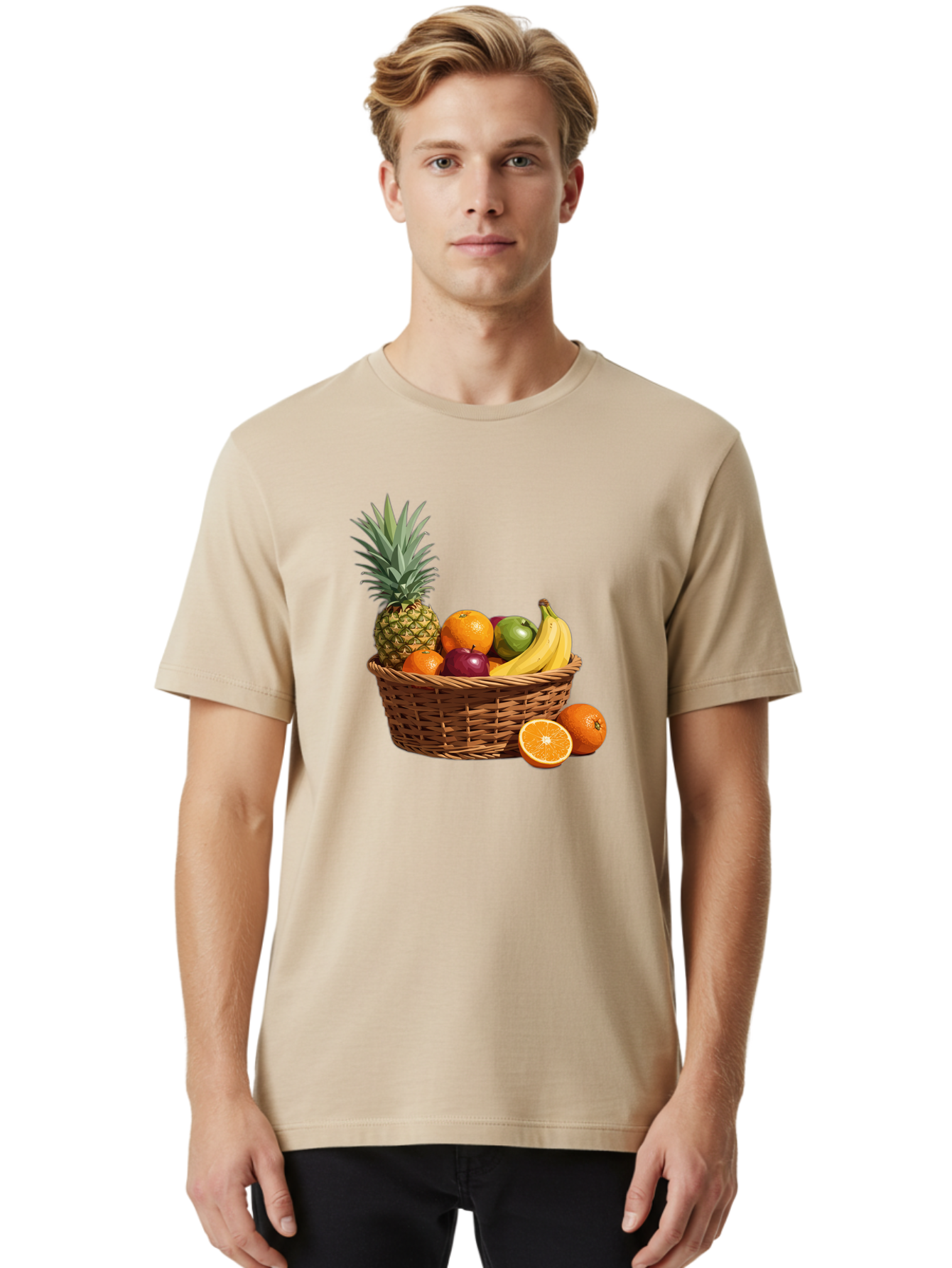 Fruit-Basket-15 Men'S Graphic Tee, 100% Cotton, Comfortable Casual Summer Wear, Machine Washable, Vintage Camera, Old Camera, Antique Camera, Black Camera, Classic Photography, Photography Equipment, Nostalgic Device, Film Camera, Camera Art Bai904