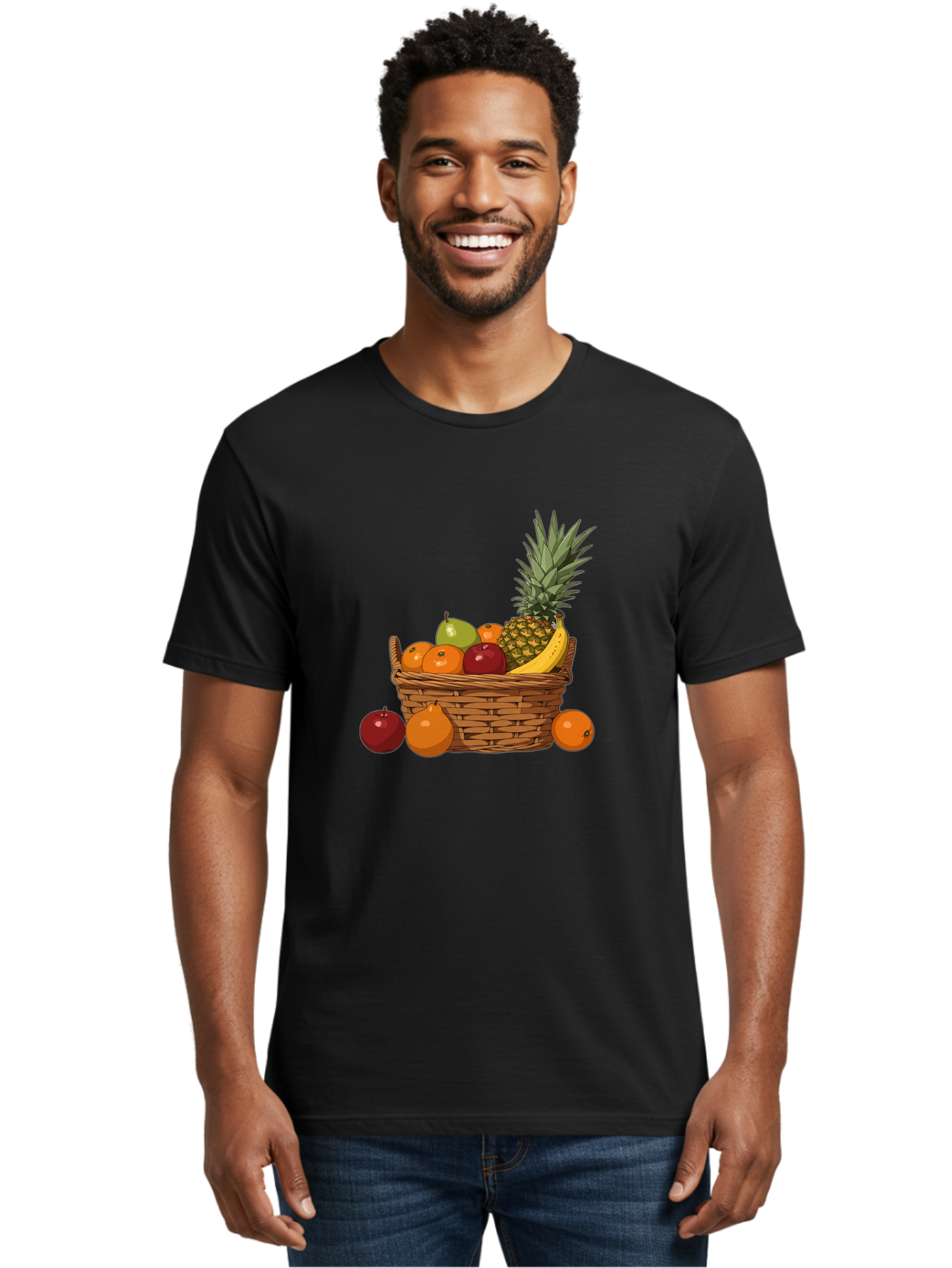 Fruit-Basket-16 Men'S Graphic Tee, 100% Cotton, Comfortable Casual Summer Wear, Machine Washable, Vintage Camera, Old Camera, Antique Camera, Black Camera, Classic Photography, Photography Equipment, Nostalgic Device, Film Camera, Camera Art Bai905