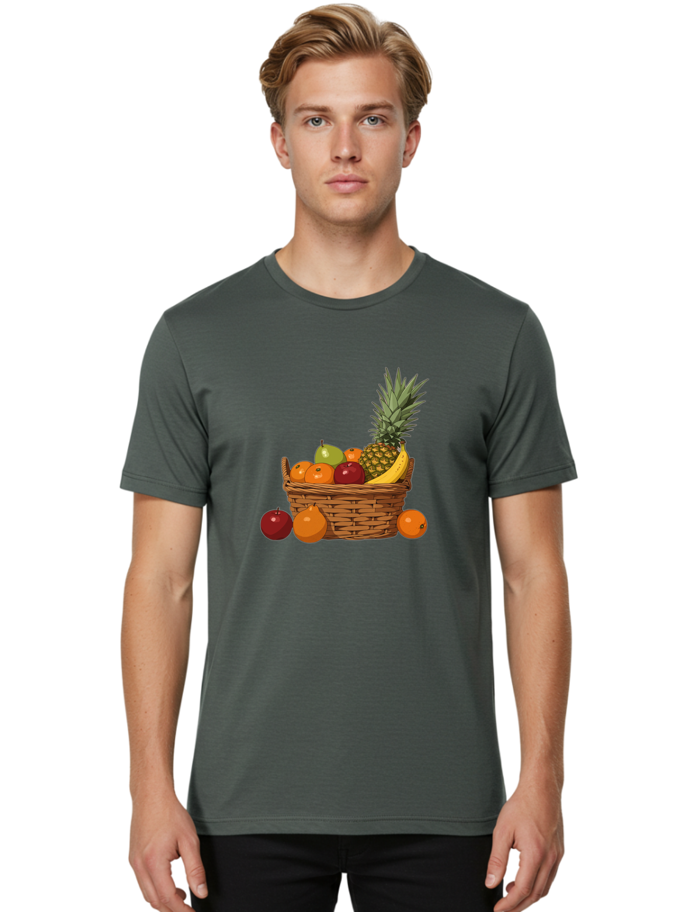 Fruit-Basket-16 Men'S Graphic Tee, 100% Cotton, Comfortable Casual Summer Wear, Machine Washable, Vintage Camera, Old Camera, Antique Camera, Black Camera, Classic Photography, Photography Equipment, Nostalgic Device, Film Camera, Camera Art Bai905