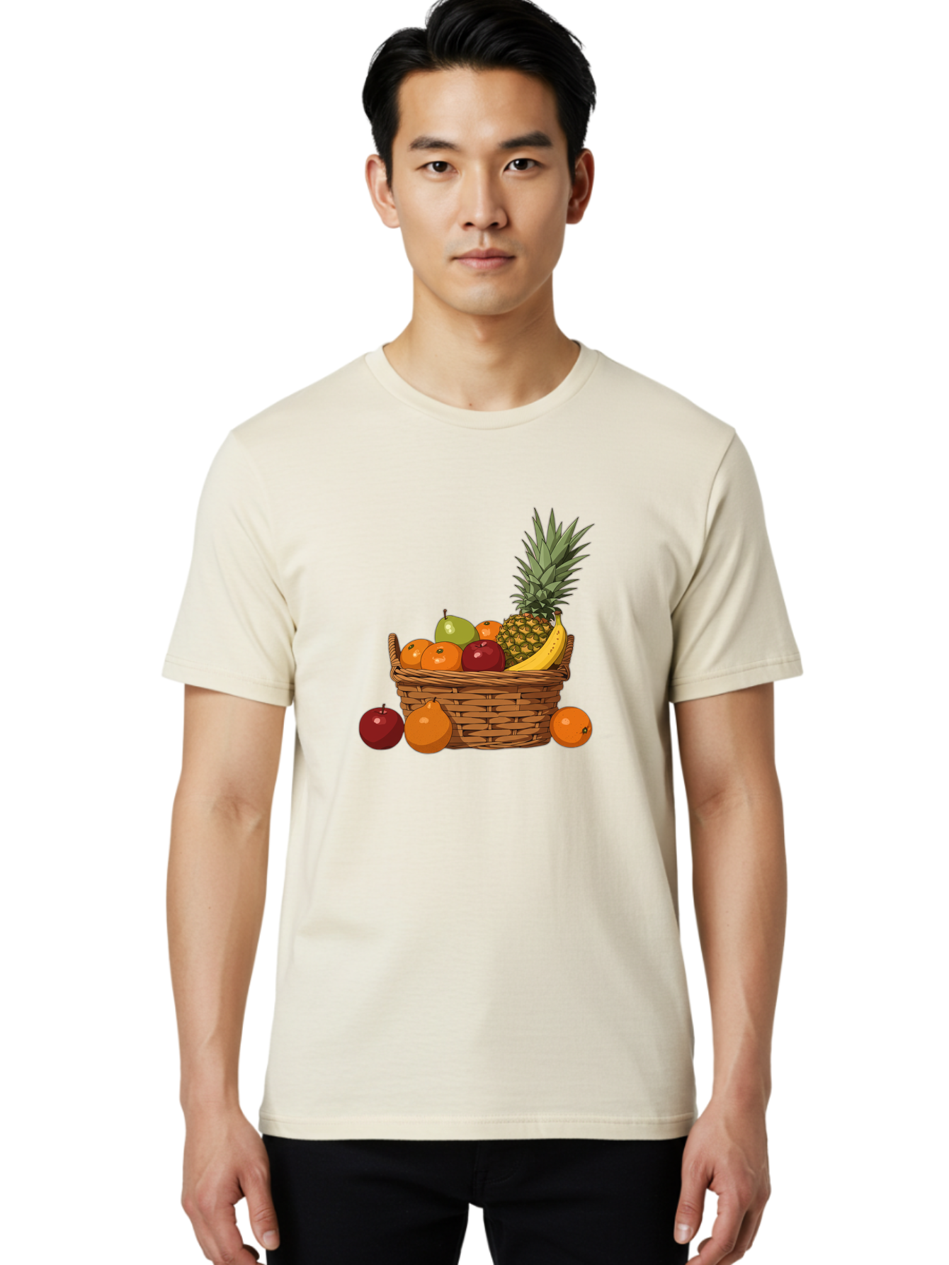 Fruit-Basket-16 Men'S Graphic Tee, 100% Cotton, Comfortable Casual Summer Wear, Machine Washable, Vintage Camera, Old Camera, Antique Camera, Black Camera, Classic Photography, Photography Equipment, Nostalgic Device, Film Camera, Camera Art Bai905