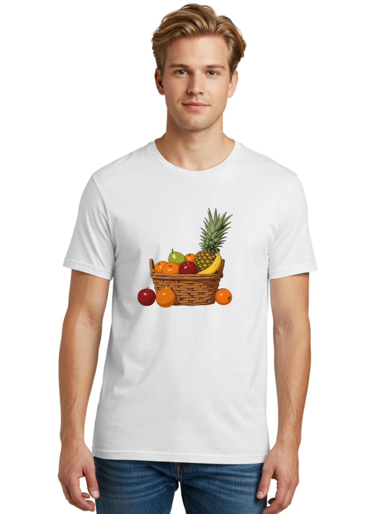 Fruit-Basket-16 Men'S Graphic Tee, 100% Cotton, Comfortable Casual Summer Wear, Machine Washable, Vintage Camera, Old Camera, Antique Camera, Black Camera, Classic Photography, Photography Equipment, Nostalgic Device, Film Camera, Camera Art Bai905