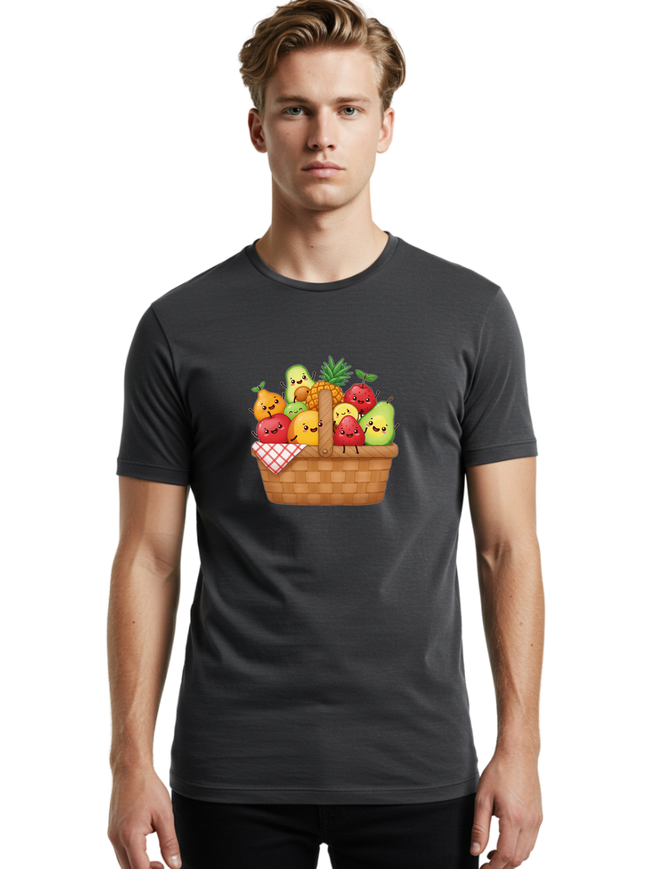 Fruit-Basket-17 Men'S Graphic Tee, 100% Cotton, Comfortable Casual Summer Wear, Machine Washable, Vintage Camera, Old Camera, Antique Camera, Black Camera, Classic Photography, Photography Equipment, Nostalgic Device, Film Camera, Camera Art Bai906