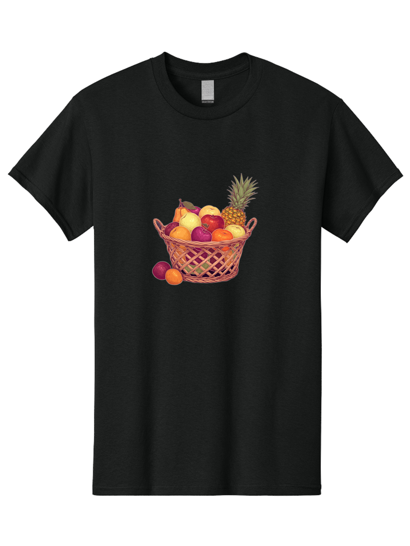 Fruit-Basket-2 Men'S Graphic Tee, 100% Cotton, Comfortable Casual Summer Wear, Machine Washable, Vintage Camera, Old Camera, Antique Camera, Black Camera, Classic Photography, Photography Equipment, Nostalgic Device, Film Camera, Camera Art Bai909