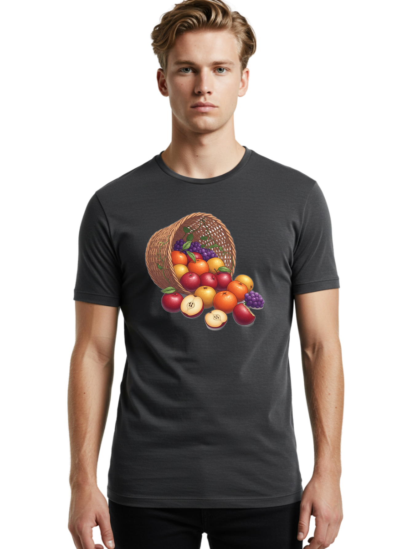 Fruit-Basket-21 Men'S Graphic Tee, 100% Cotton, Comfortable Casual Summer Wear, Machine Washable, Vintage Camera, Old Camera, Antique Camera, Black Camera, Classic Photography, Photography Equipment, Nostalgic Device, Film Camera, Camera Art Bai911
