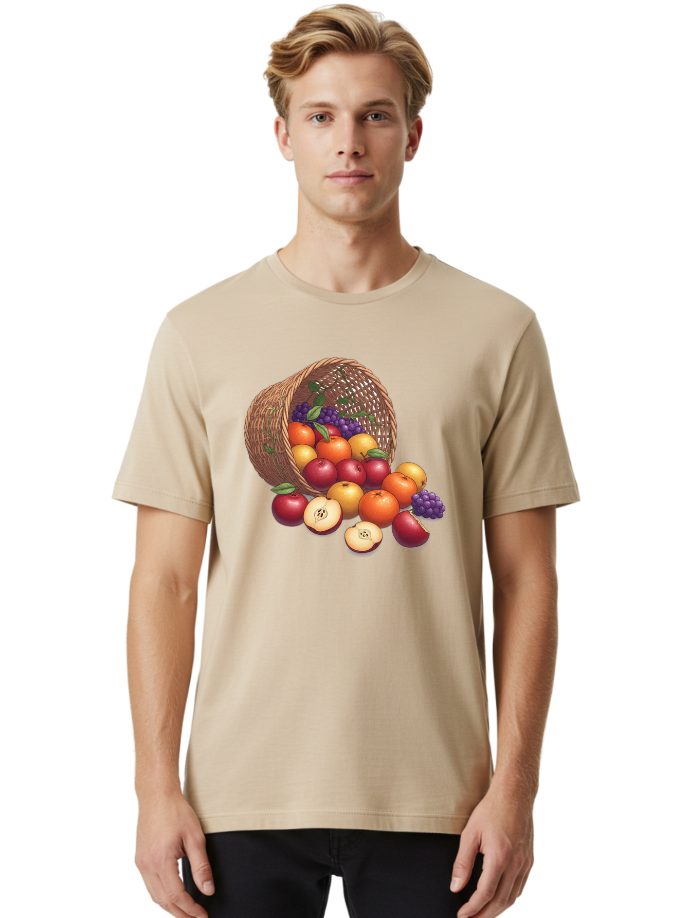 Fruit-Basket-21 Men'S Graphic Tee, 100% Cotton, Comfortable Casual Summer Wear, Machine Washable, Vintage Camera, Old Camera, Antique Camera, Black Camera, Classic Photography, Photography Equipment, Nostalgic Device, Film Camera, Camera Art Bai911