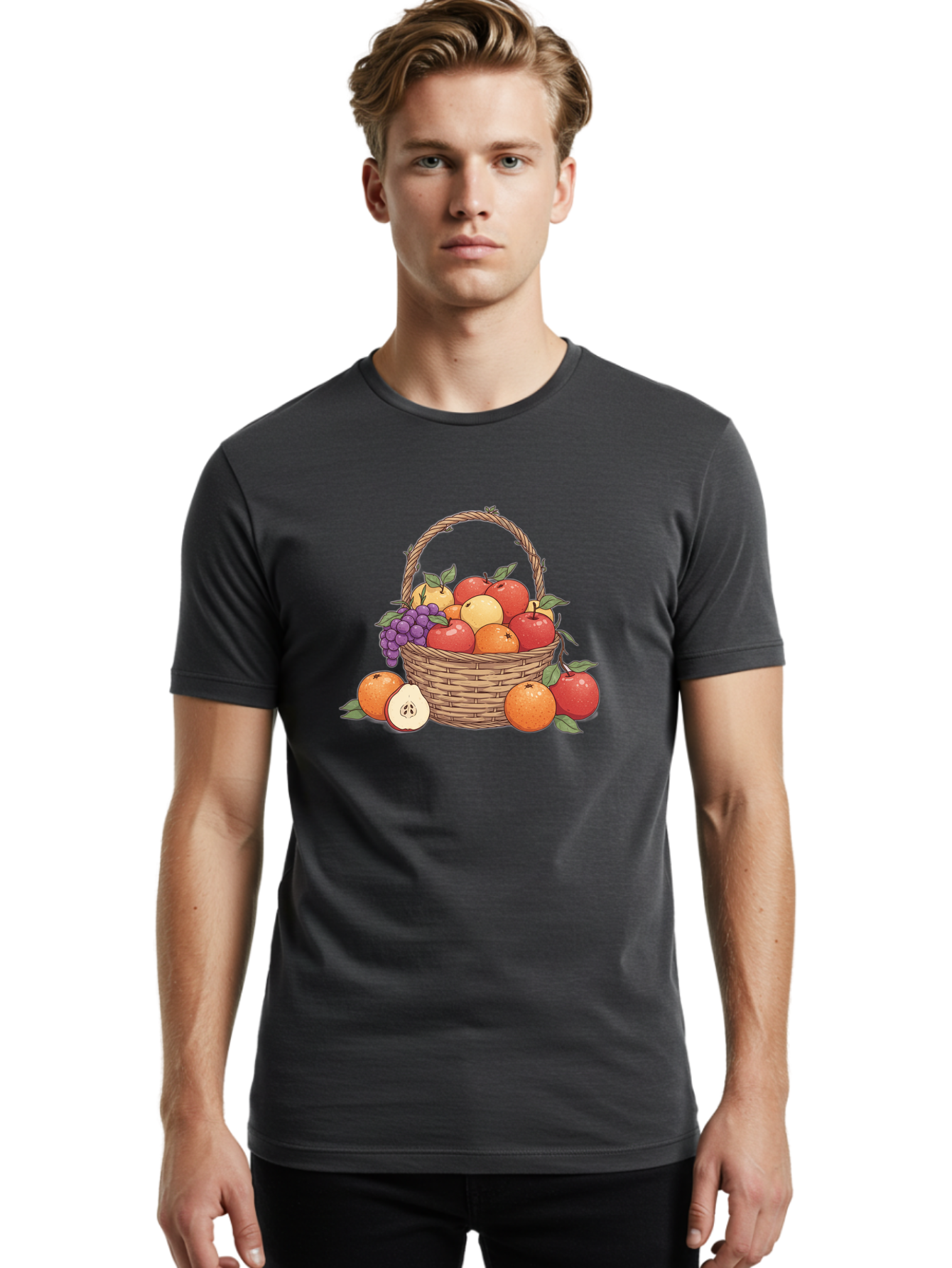 Fruit-Basket-22 Men'S Graphic Tee, 100% Cotton, Comfortable Casual Summer Wear, Machine Washable, Vintage Camera, Old Camera, Antique Camera, Black Camera, Classic Photography, Photography Equipment, Nostalgic Device, Film Camera, Camera Art Bai912