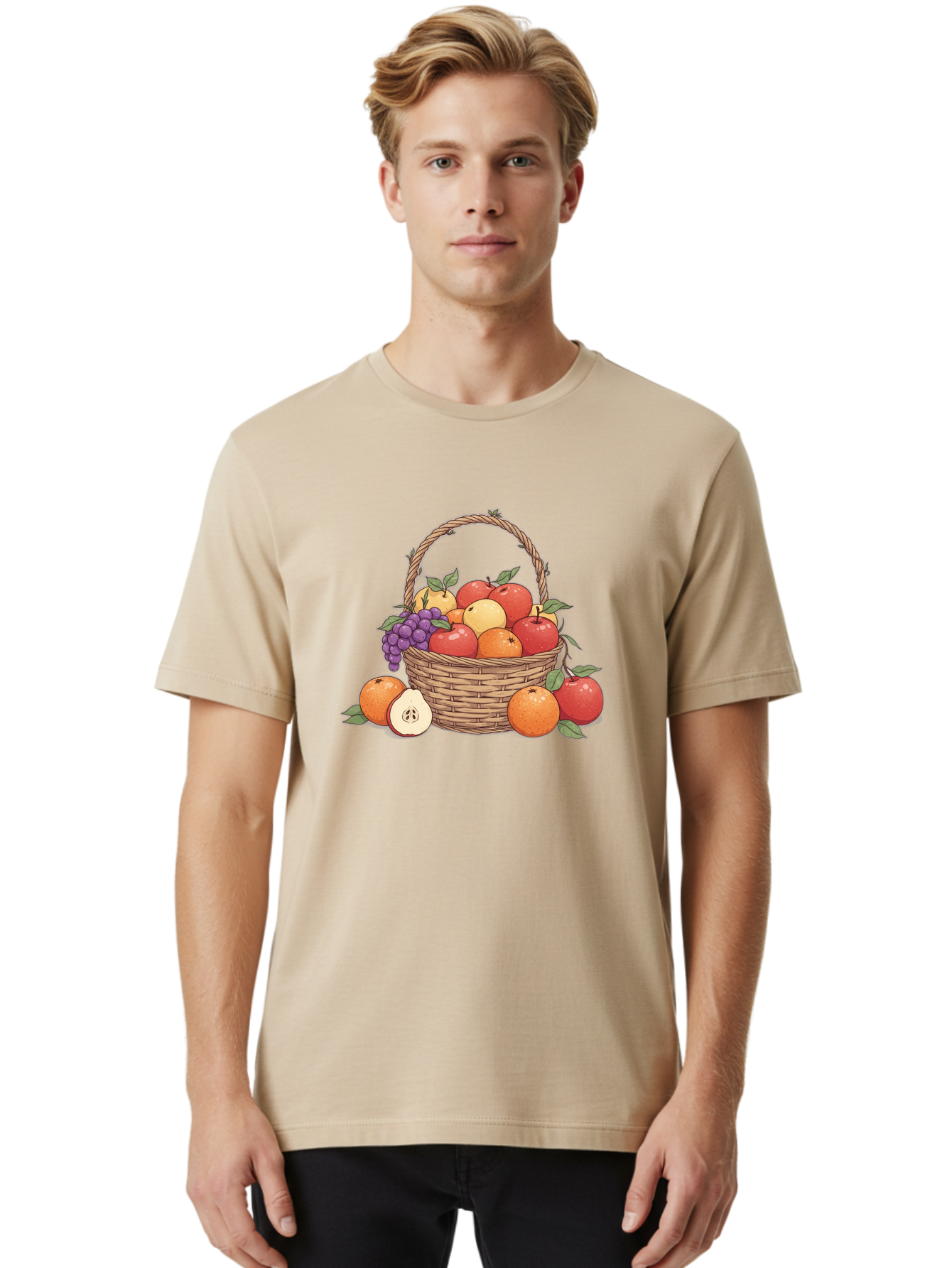 Fruit-Basket-22 Men'S Graphic Tee, 100% Cotton, Comfortable Casual Summer Wear, Machine Washable, Vintage Camera, Old Camera, Antique Camera, Black Camera, Classic Photography, Photography Equipment, Nostalgic Device, Film Camera, Camera Art Bai912