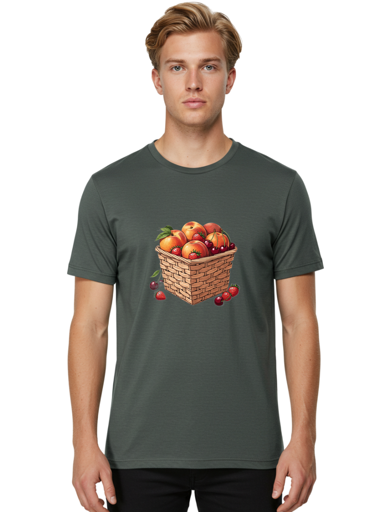 Fruit-Basket-24 Men'S Graphic Tee, 100% Cotton, Comfortable Casual Summer Wear, Machine Washable, Vintage Camera, Old Camera, Antique Camera, Black Camera, Classic Photography, Photography Equipment, Nostalgic Device, Film Camera, Camera Art Bai914