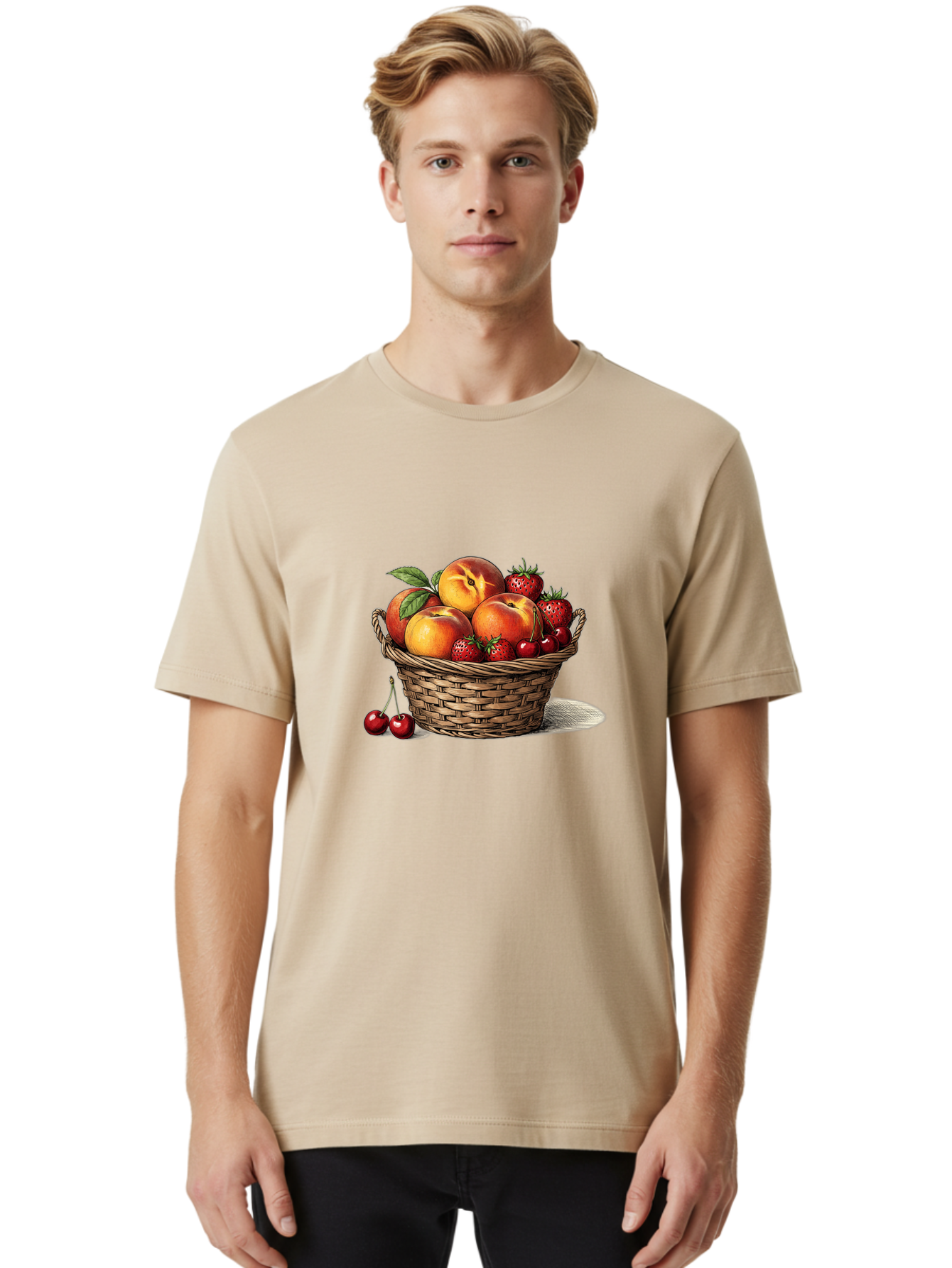 Fruit-Basket-26 Men'S Graphic Tee, 100% Cotton, Comfortable Casual Summer Wear, Machine Washable, Vintage Camera, Old Camera, Antique Camera, Black Camera, Classic Photography, Photography Equipment, Nostalgic Device, Film Camera, Camera Art Bai916