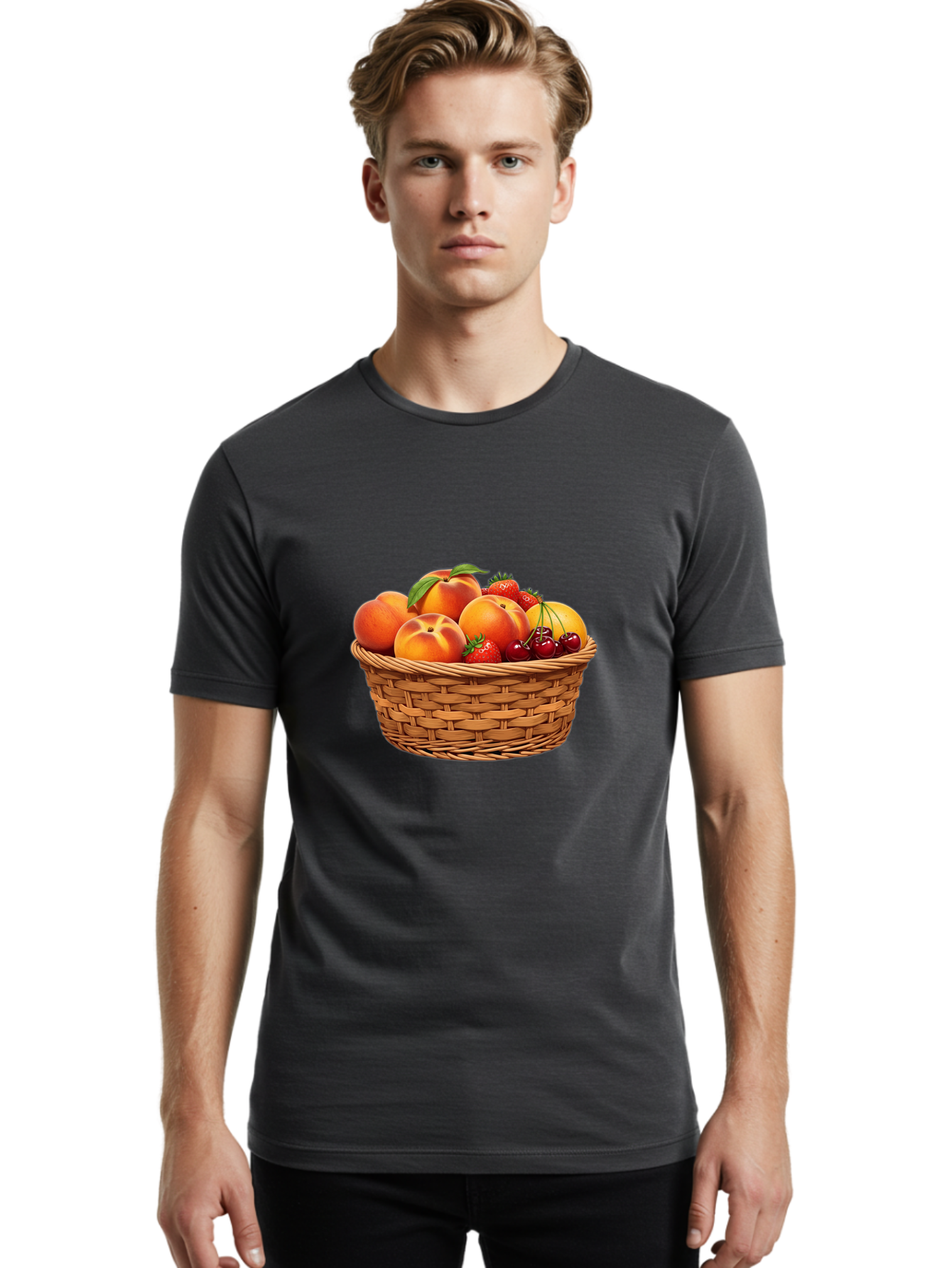 Fruit-Basket-29 Men'S Graphic Tee, 100% Cotton, Comfortable Casual Summer Wear, Machine Washable, Vintage Camera, Old Camera, Antique Camera, Black Camera, Classic Photography, Photography Equipment, Nostalgic Device, Film Camera, Camera Art Bai919