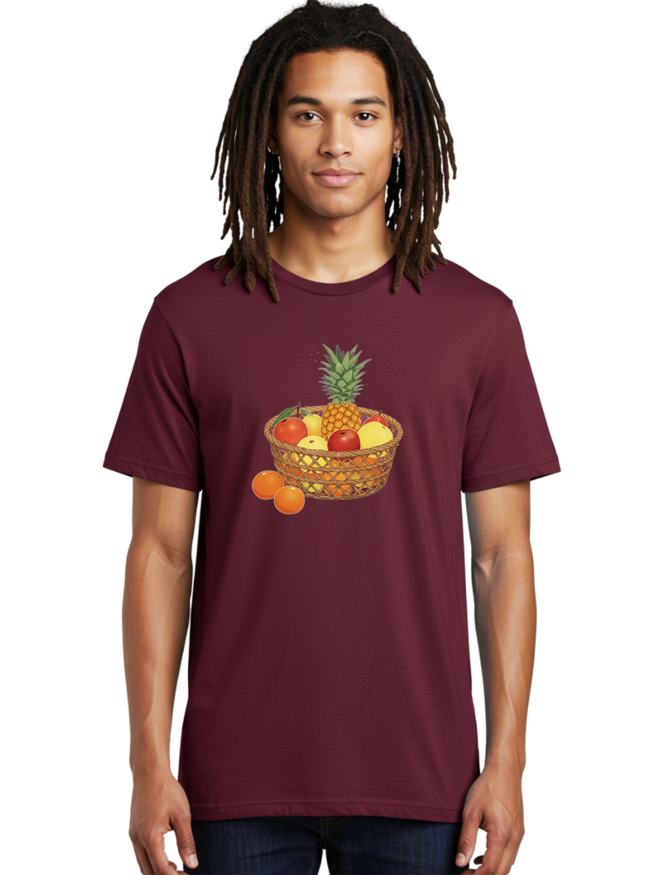 Fruit-Basket-3 Men'S Graphic Tee, 100% Cotton, Comfortable Casual Summer Wear, Machine Washable, Vintage Camera, Old Camera, Antique Camera, Black Camera, Classic Photography, Photography Equipment, Nostalgic Device, Film Camera, Camera Art Bai920