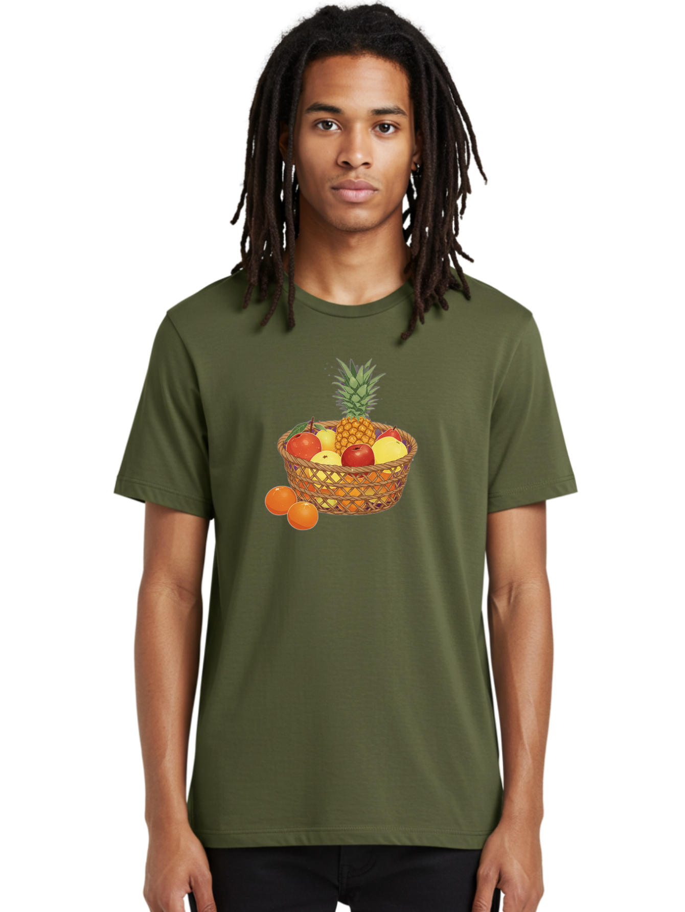 Fruit-Basket-3 Men'S Graphic Tee, 100% Cotton, Comfortable Casual Summer Wear, Machine Washable, Vintage Camera, Old Camera, Antique Camera, Black Camera, Classic Photography, Photography Equipment, Nostalgic Device, Film Camera, Camera Art Bai920
