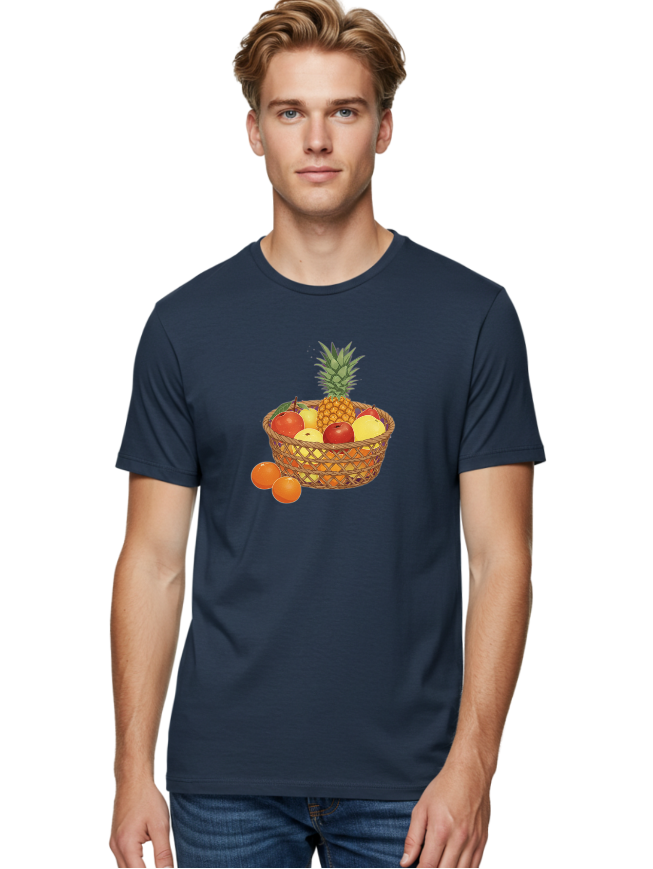 Fruit-Basket-3 Men'S Graphic Tee, 100% Cotton, Comfortable Casual Summer Wear, Machine Washable, Vintage Camera, Old Camera, Antique Camera, Black Camera, Classic Photography, Photography Equipment, Nostalgic Device, Film Camera, Camera Art Bai920