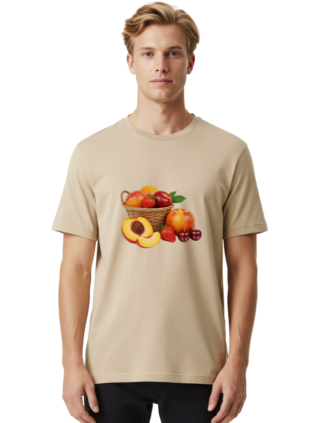 Fruit-Basket-30 Men'S Graphic Tee, 100% Cotton, Comfortable Casual Summer Wear, Machine Washable, Vintage Camera, Old Camera, Antique Camera, Black Camera, Classic Photography, Photography Equipment, Nostalgic Device, Film Camera, Camera Art Bai921