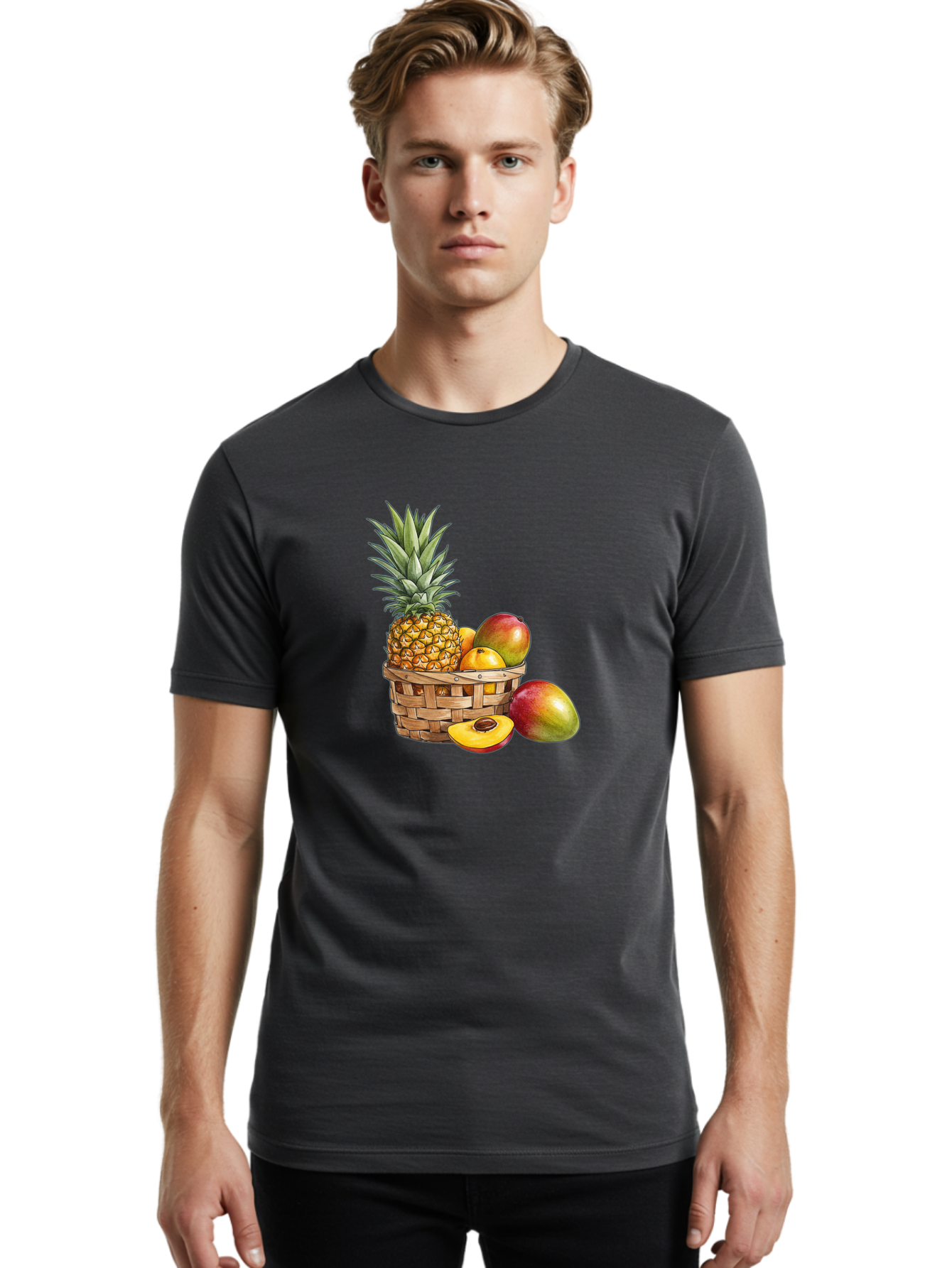 Fruit-Basket-33 Men'S Graphic Tee, 100% Cotton, Comfortable Casual Summer Wear, Machine Washable, Vintage Camera, Old Camera, Antique Camera, Black Camera, Classic Photography, Photography Equipment, Nostalgic Device, Film Camera, Camera Art Bai924