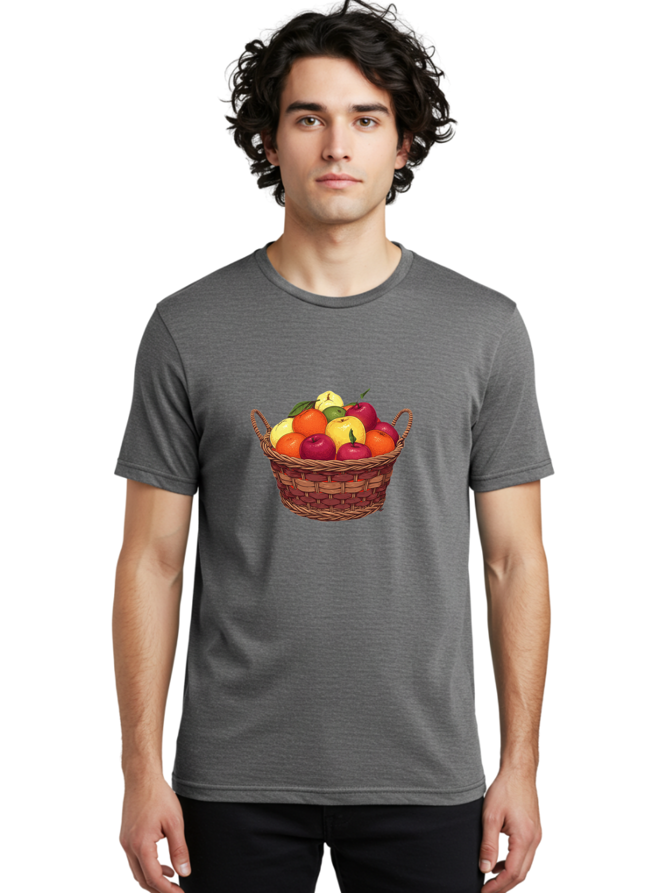Fruit-Basket-4 Men'S Graphic Tee, 100% Cotton, Comfortable Casual Summer Wear, Machine Washable, Vintage Camera, Old Camera, Antique Camera, Black Camera, Classic Photography, Photography Equipment, Nostalgic Device, Film Camera, Camera Art Bai925