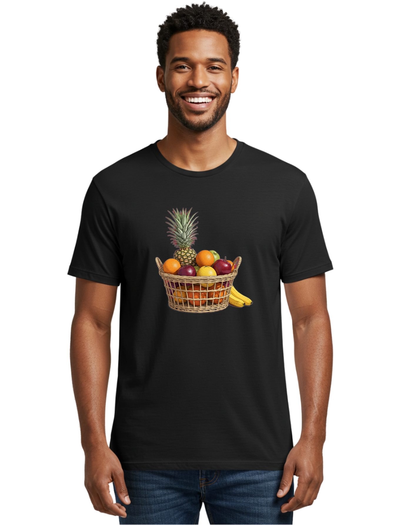 Fruit-Basket-5 Men'S Graphic Tee, 100% Cotton, Comfortable Casual Summer Wear, Machine Washable, Vintage Camera, Old Camera, Antique Camera, Black Camera, Classic Photography, Photography Equipment, Nostalgic Device, Film Camera, Camera Art Bai926