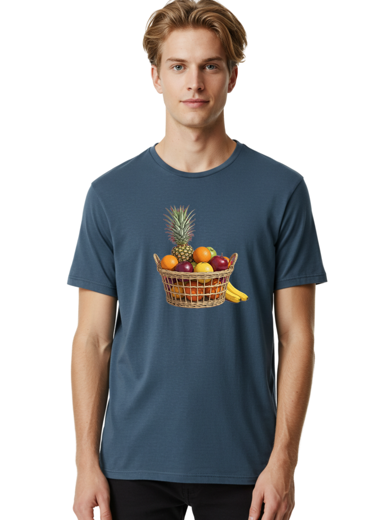 Fruit-Basket-5 Men'S Graphic Tee, 100% Cotton, Comfortable Casual Summer Wear, Machine Washable, Vintage Camera, Old Camera, Antique Camera, Black Camera, Classic Photography, Photography Equipment, Nostalgic Device, Film Camera, Camera Art Bai926
