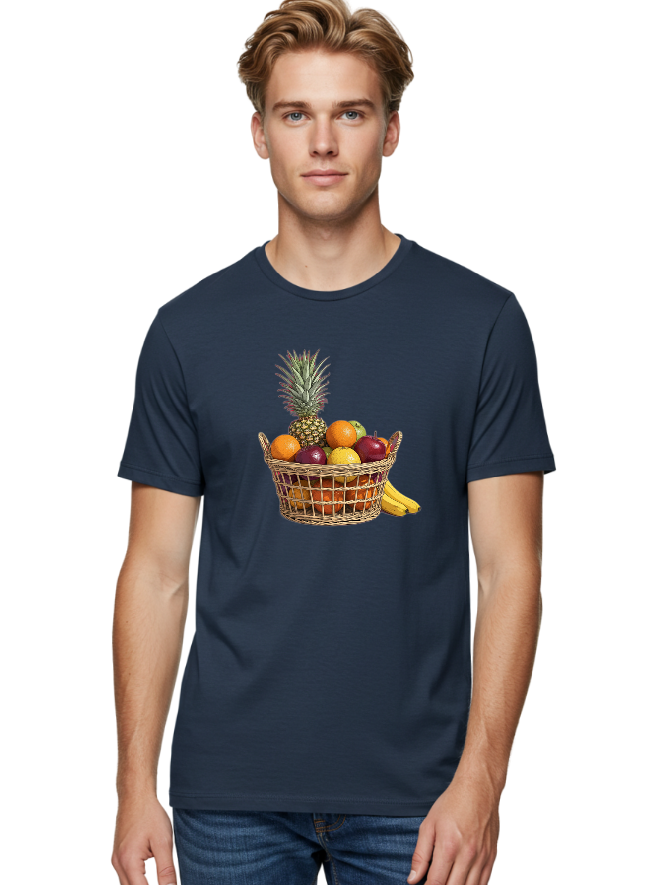Fruit-Basket-5 Men'S Graphic Tee, 100% Cotton, Comfortable Casual Summer Wear, Machine Washable, Vintage Camera, Old Camera, Antique Camera, Black Camera, Classic Photography, Photography Equipment, Nostalgic Device, Film Camera, Camera Art Bai926