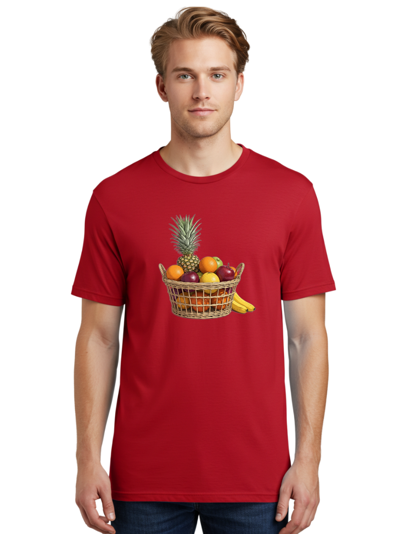 Fruit-Basket-5 Men'S Graphic Tee, 100% Cotton, Comfortable Casual Summer Wear, Machine Washable, Vintage Camera, Old Camera, Antique Camera, Black Camera, Classic Photography, Photography Equipment, Nostalgic Device, Film Camera, Camera Art Bai926