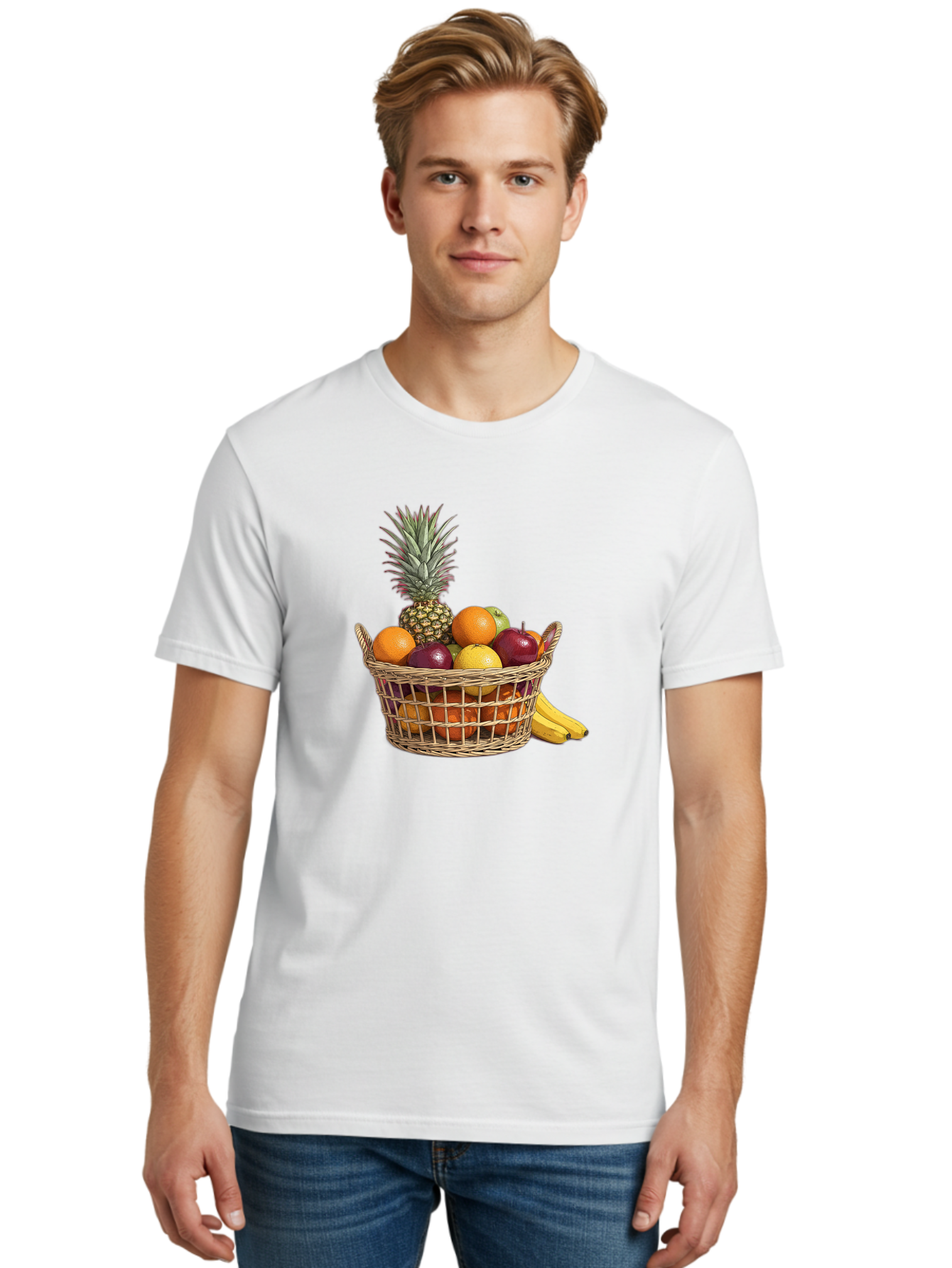 Fruit-Basket-5 Men'S Graphic Tee, 100% Cotton, Comfortable Casual Summer Wear, Machine Washable, Vintage Camera, Old Camera, Antique Camera, Black Camera, Classic Photography, Photography Equipment, Nostalgic Device, Film Camera, Camera Art Bai926