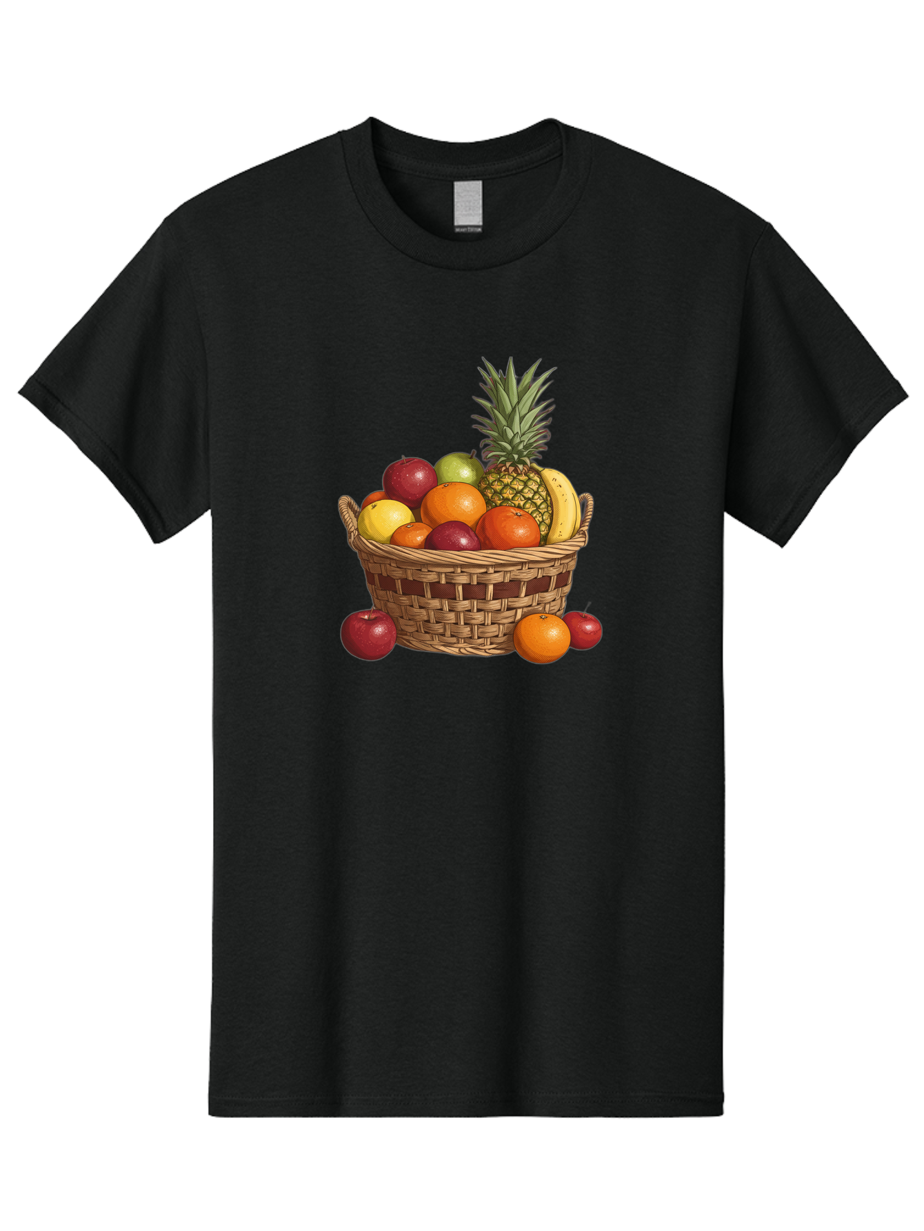 Fruit-Basket-6 Men'S Graphic Tee, 100% Cotton, Comfortable Casual Summer Wear, Machine Washable, Vintage Camera, Old Camera, Antique Camera, Black Camera, Classic Photography, Photography Equipment, Nostalgic Device, Film Camera, Camera Art Bai927