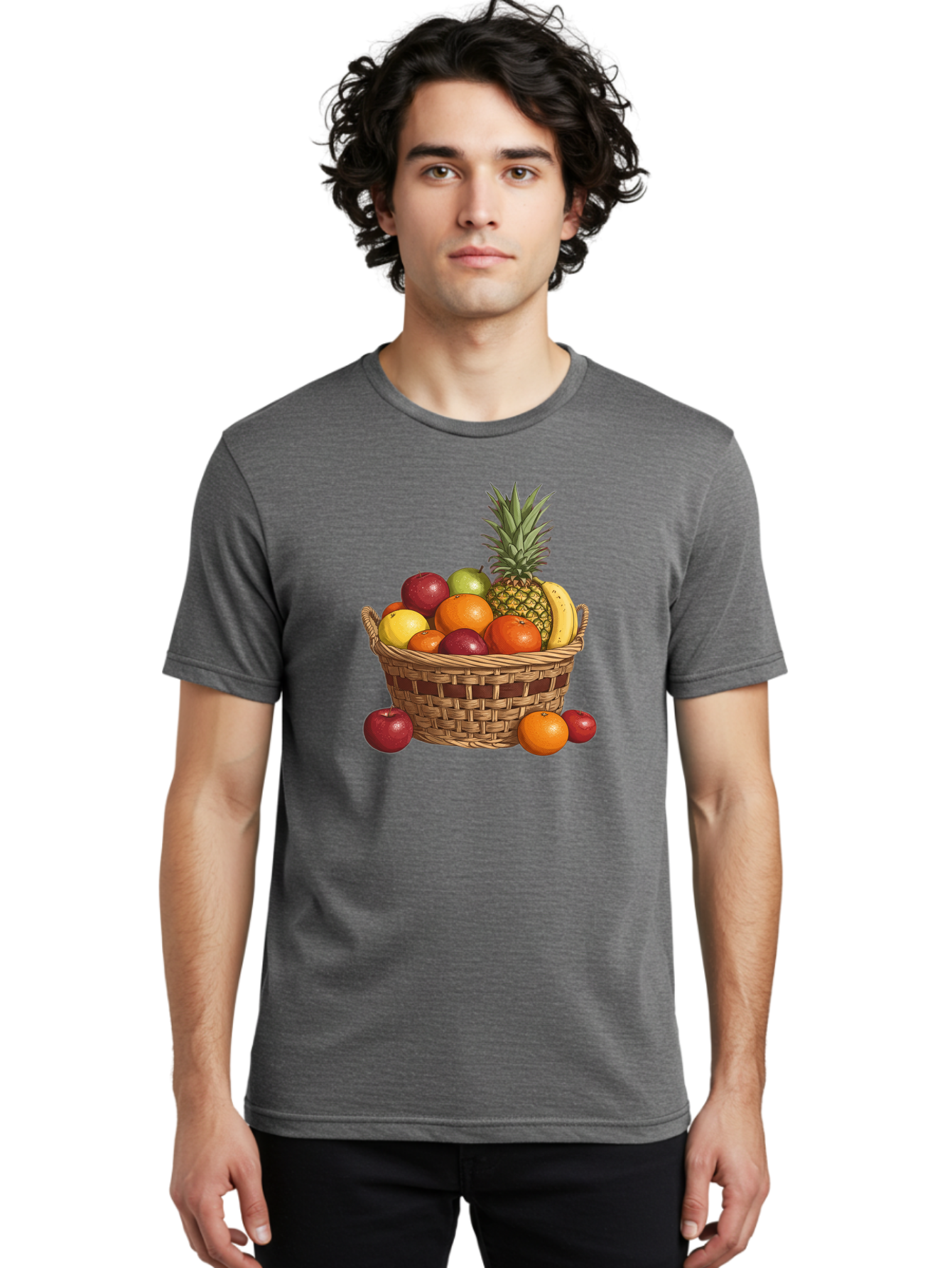 Fruit-Basket-6 Men'S Graphic Tee, 100% Cotton, Comfortable Casual Summer Wear, Machine Washable, Vintage Camera, Old Camera, Antique Camera, Black Camera, Classic Photography, Photography Equipment, Nostalgic Device, Film Camera, Camera Art Bai927