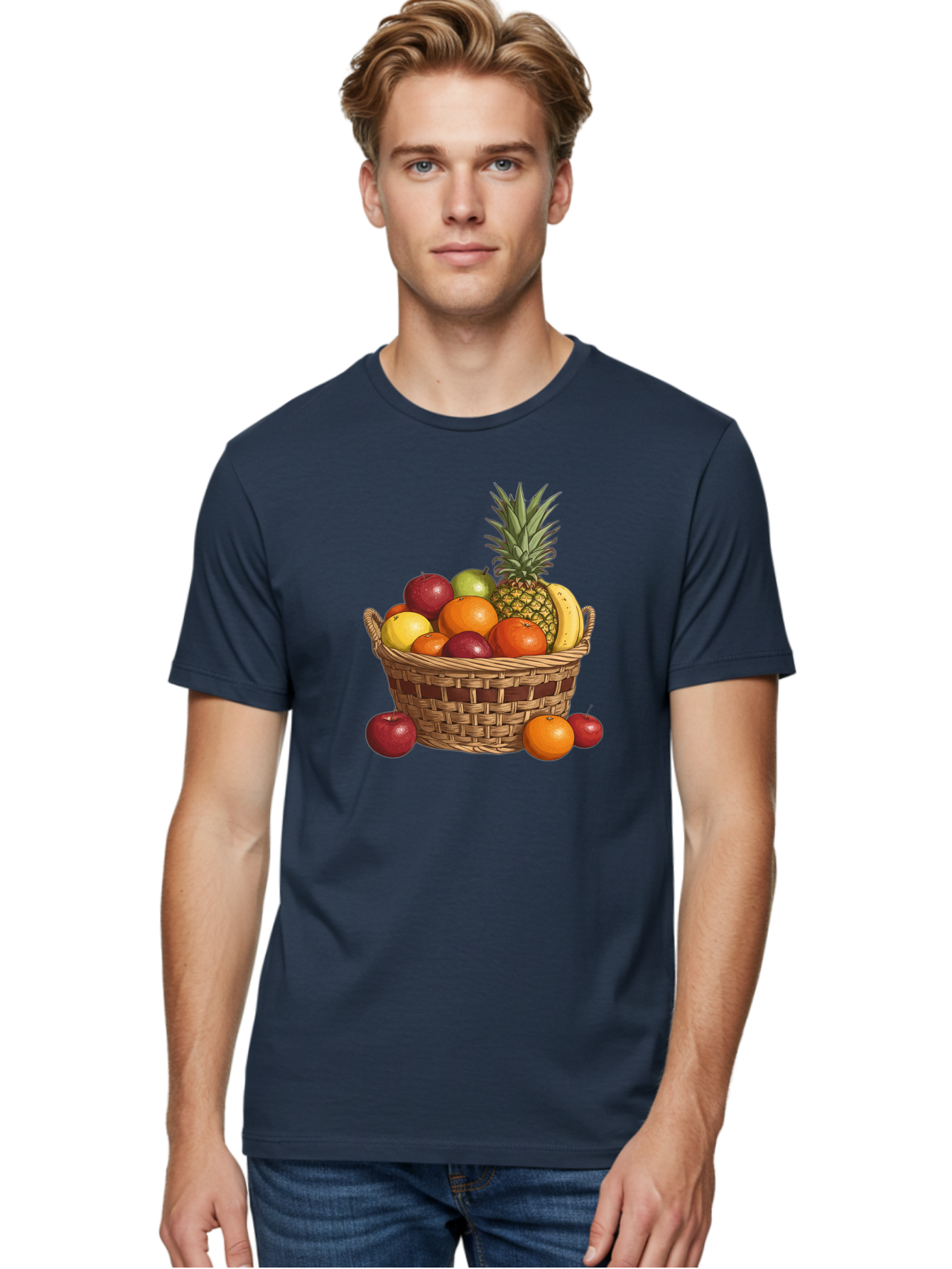 Fruit-Basket-6 Men'S Graphic Tee, 100% Cotton, Comfortable Casual Summer Wear, Machine Washable, Vintage Camera, Old Camera, Antique Camera, Black Camera, Classic Photography, Photography Equipment, Nostalgic Device, Film Camera, Camera Art Bai927