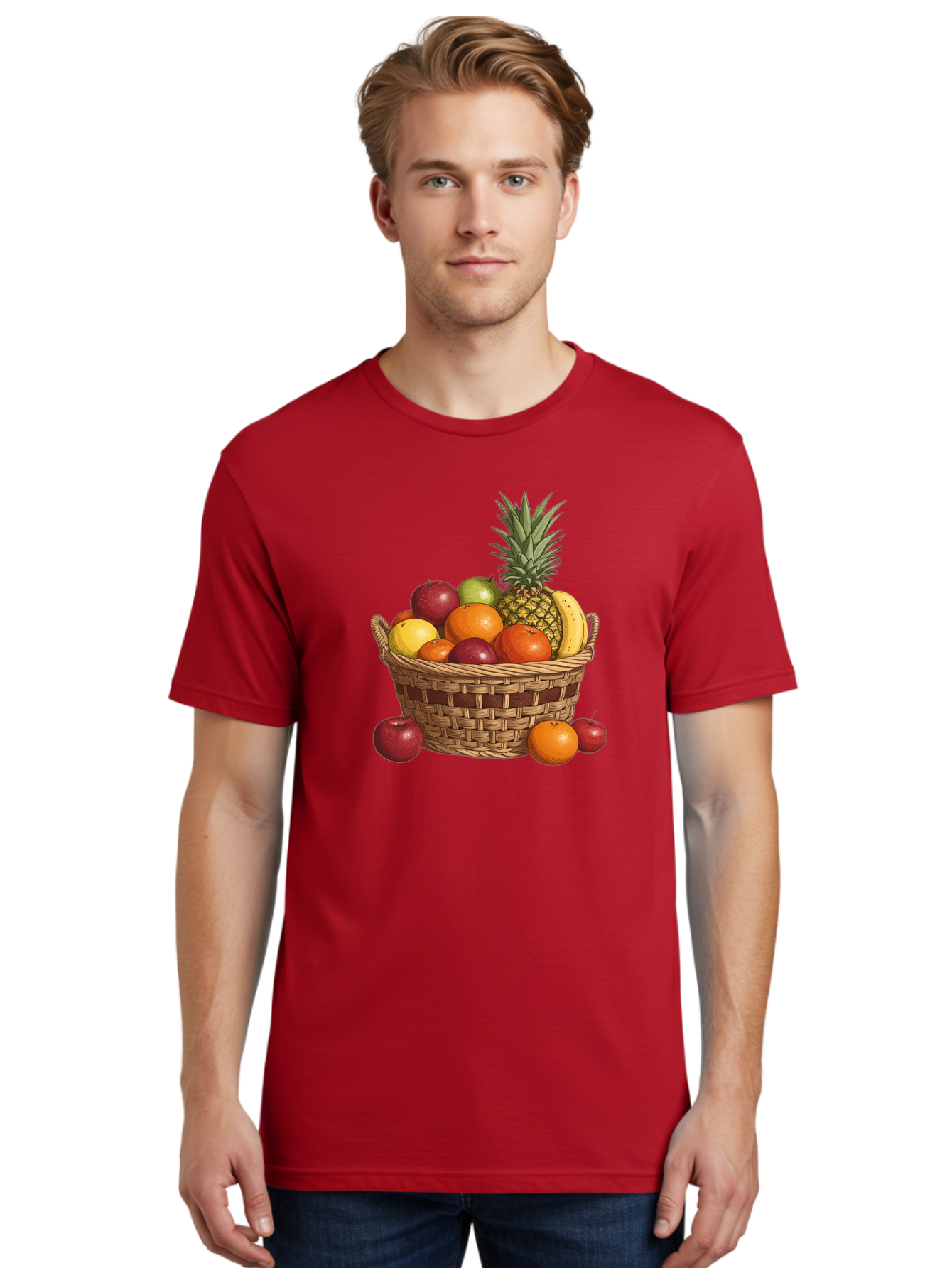 Fruit-Basket-6 Men'S Graphic Tee, 100% Cotton, Comfortable Casual Summer Wear, Machine Washable, Vintage Camera, Old Camera, Antique Camera, Black Camera, Classic Photography, Photography Equipment, Nostalgic Device, Film Camera, Camera Art Bai927