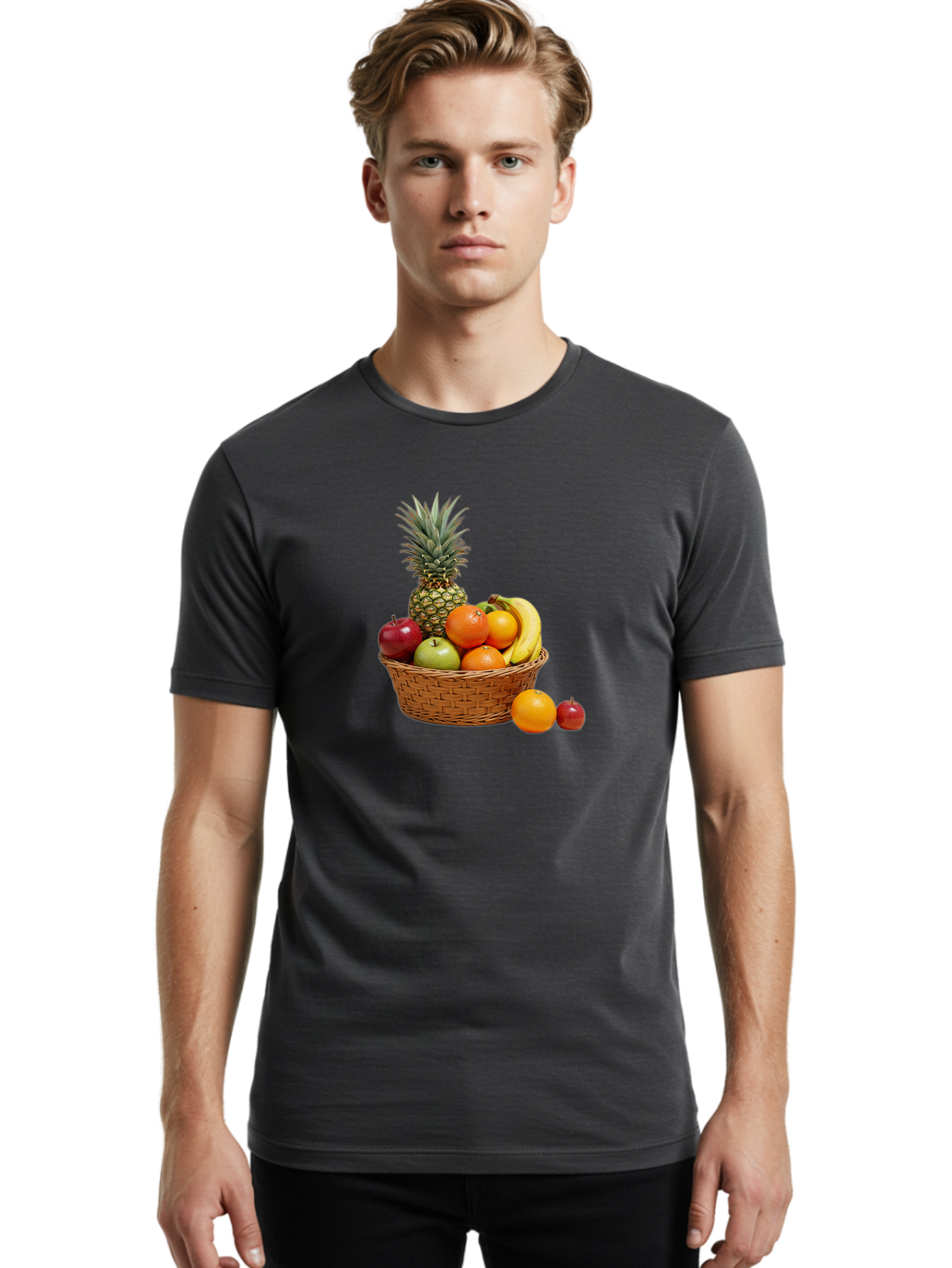 Fruit-Basket-7 Men'S Graphic Tee, 100% Cotton, Comfortable Casual Summer Wear, Machine Washable, Vintage Camera, Old Camera, Antique Camera, Black Camera, Classic Photography, Photography Equipment, Nostalgic Device, Film Camera, Camera Art Bai928
