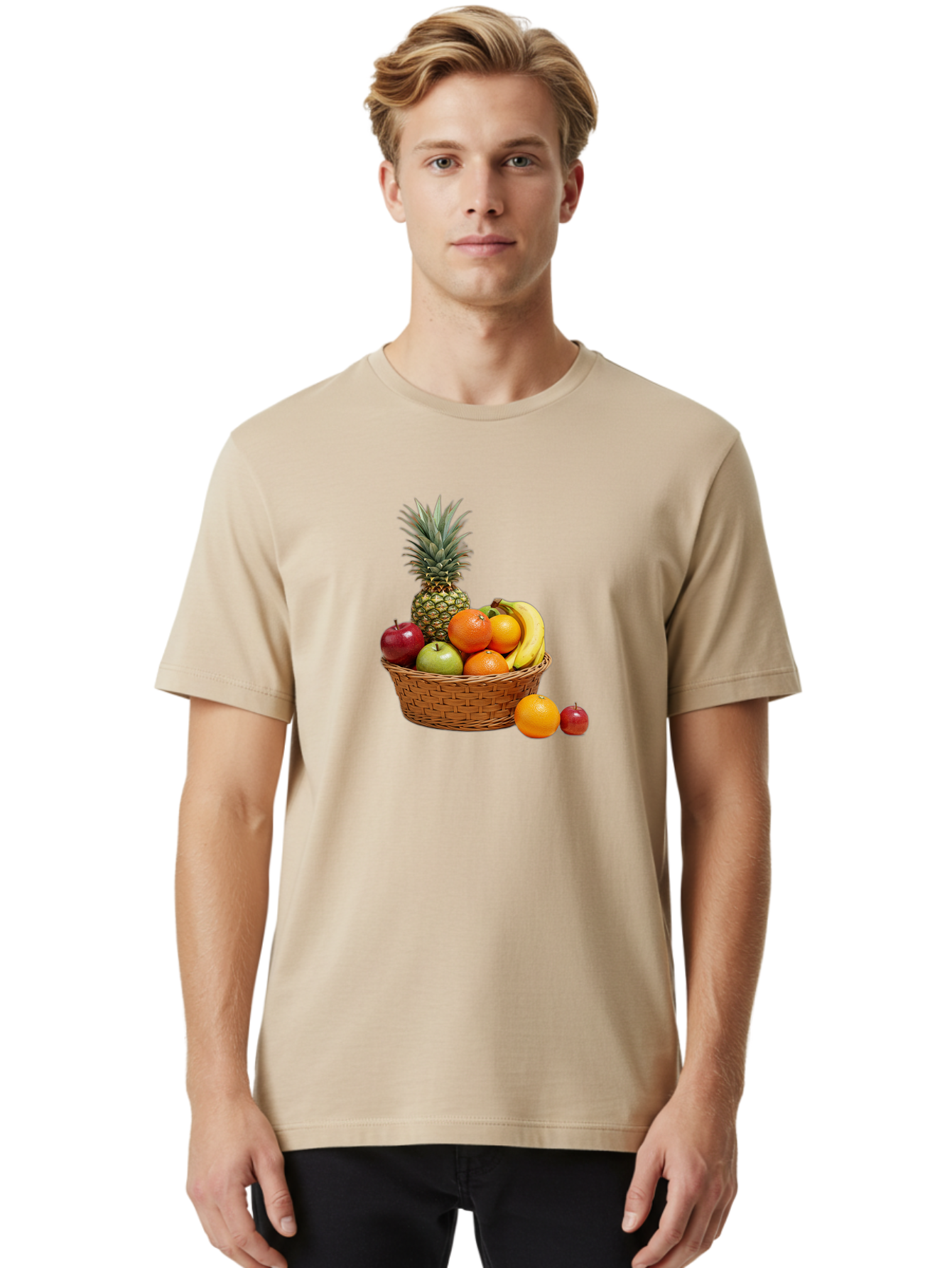 Fruit-Basket-7 Men'S Graphic Tee, 100% Cotton, Comfortable Casual Summer Wear, Machine Washable, Vintage Camera, Old Camera, Antique Camera, Black Camera, Classic Photography, Photography Equipment, Nostalgic Device, Film Camera, Camera Art Bai928