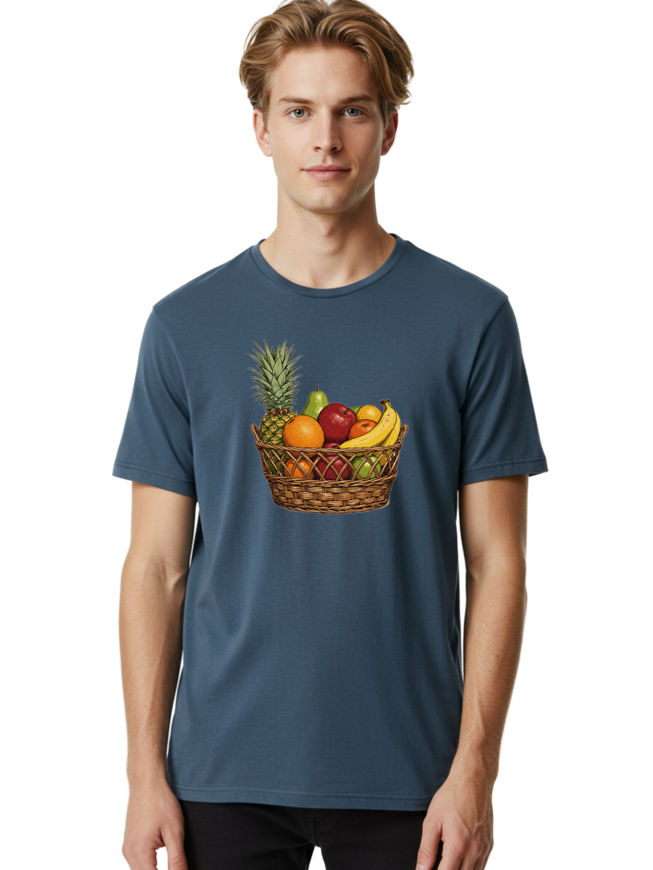 Fruit-Basket-8 Men'S Graphic Tee, 100% Cotton, Comfortable Casual Summer Wear, Machine Washable, Vintage Camera, Old Camera, Antique Camera, Black Camera, Classic Photography, Photography Equipment, Nostalgic Device, Film Camera, Camera Art Bai929