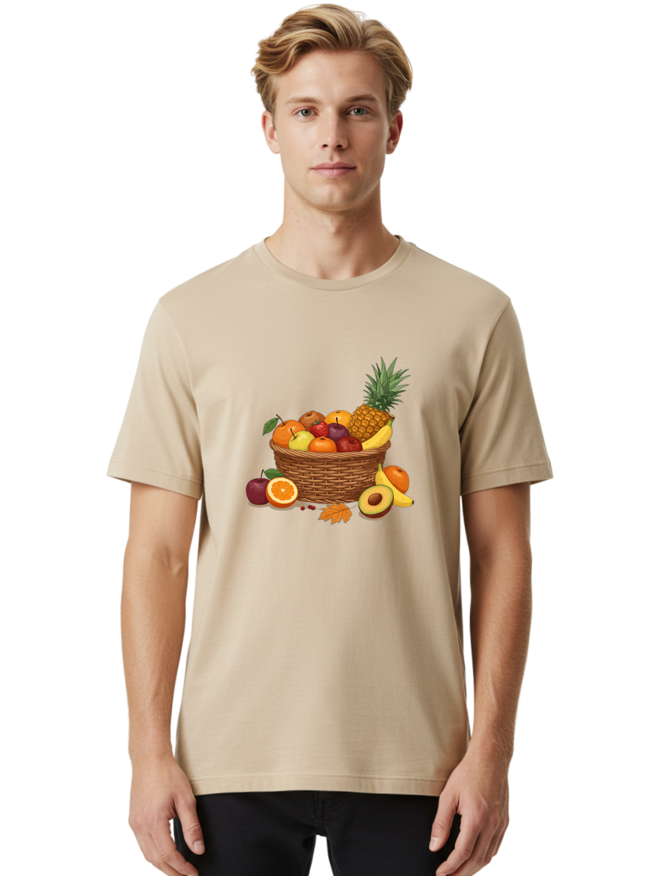 Fruit-Basket-9 Men'S Graphic Tee, 100% Cotton, Comfortable Casual Summer Wear, Machine Washable, Vintage Camera, Old Camera, Antique Camera, Black Camera, Classic Photography, Photography Equipment, Nostalgic Device, Film Camera, Camera Art Bai930