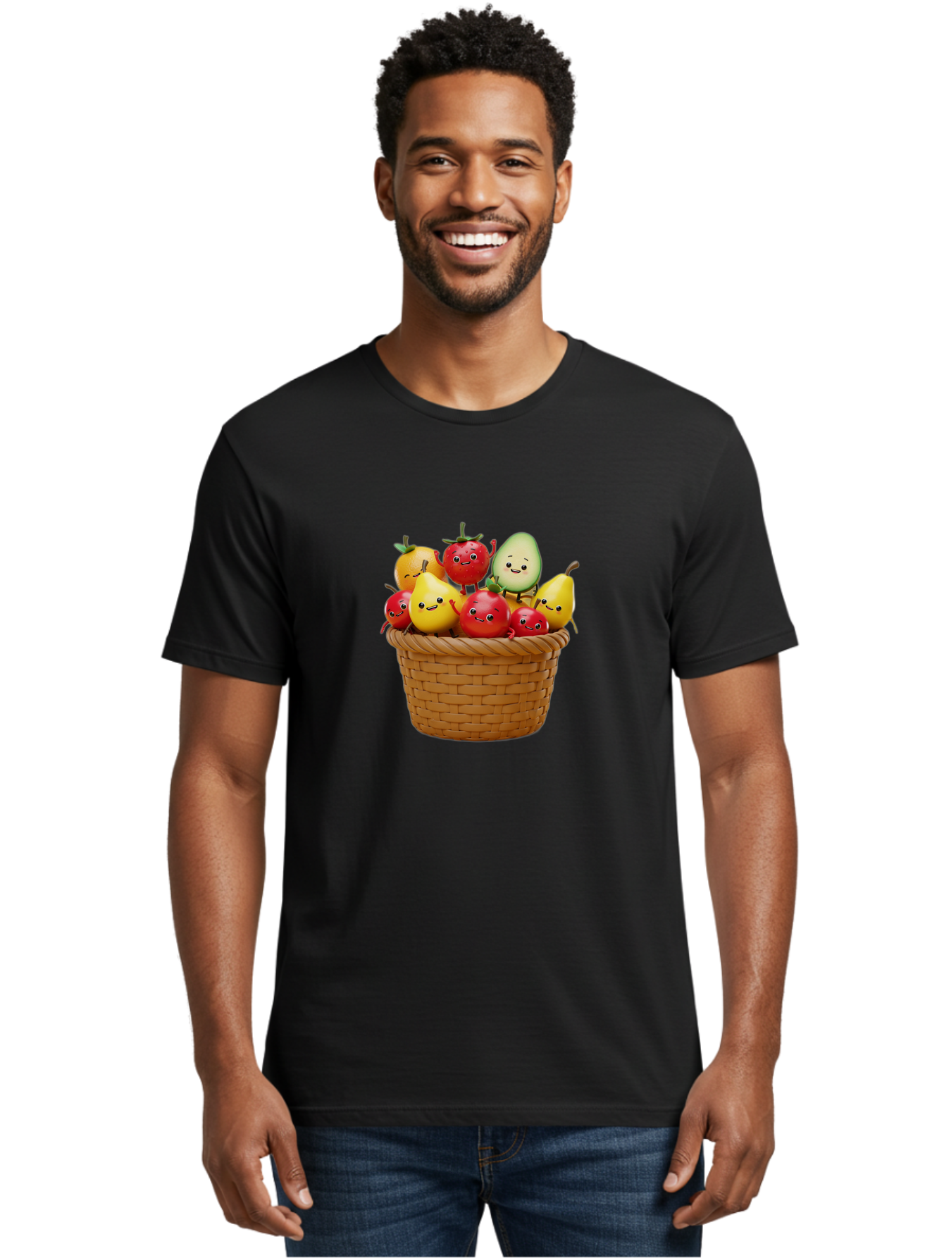 Fruit-Characters-Basket Men'S Graphic Tee, 100% Cotton, Comfortable Casual Summer Wear, Machine Washable, Vintage Camera, Old Camera, Antique Camera, Black Camera, Classic Photography, Photography Equipment, Nostalgic Device, Film Camera, Bai932