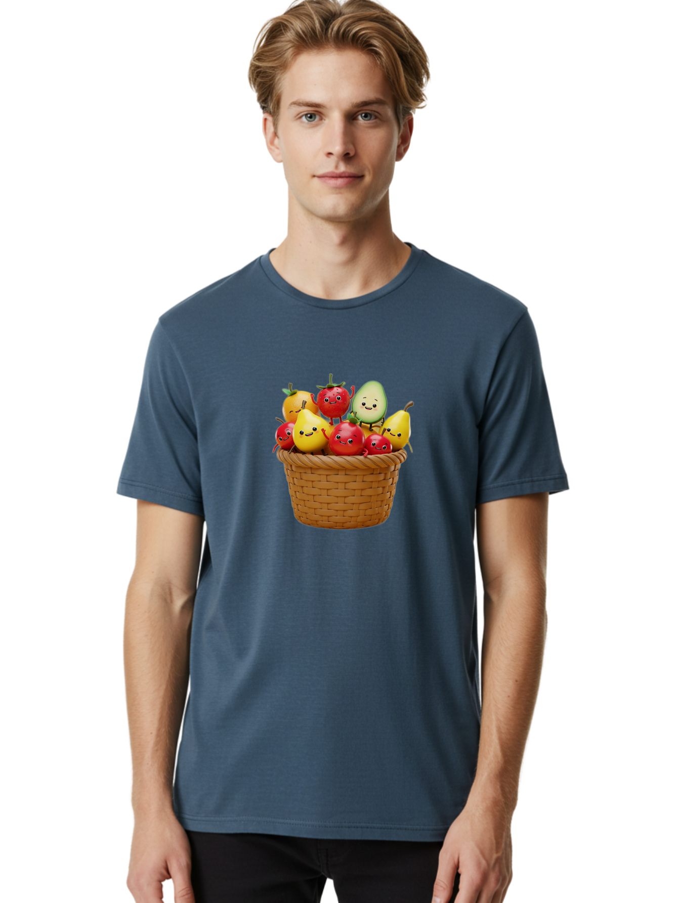 Fruit-Characters-Basket Men'S Graphic Tee, 100% Cotton, Comfortable Casual Summer Wear, Machine Washable, Vintage Camera, Old Camera, Antique Camera, Black Camera, Classic Photography, Photography Equipment, Nostalgic Device, Film Camera, Bai932