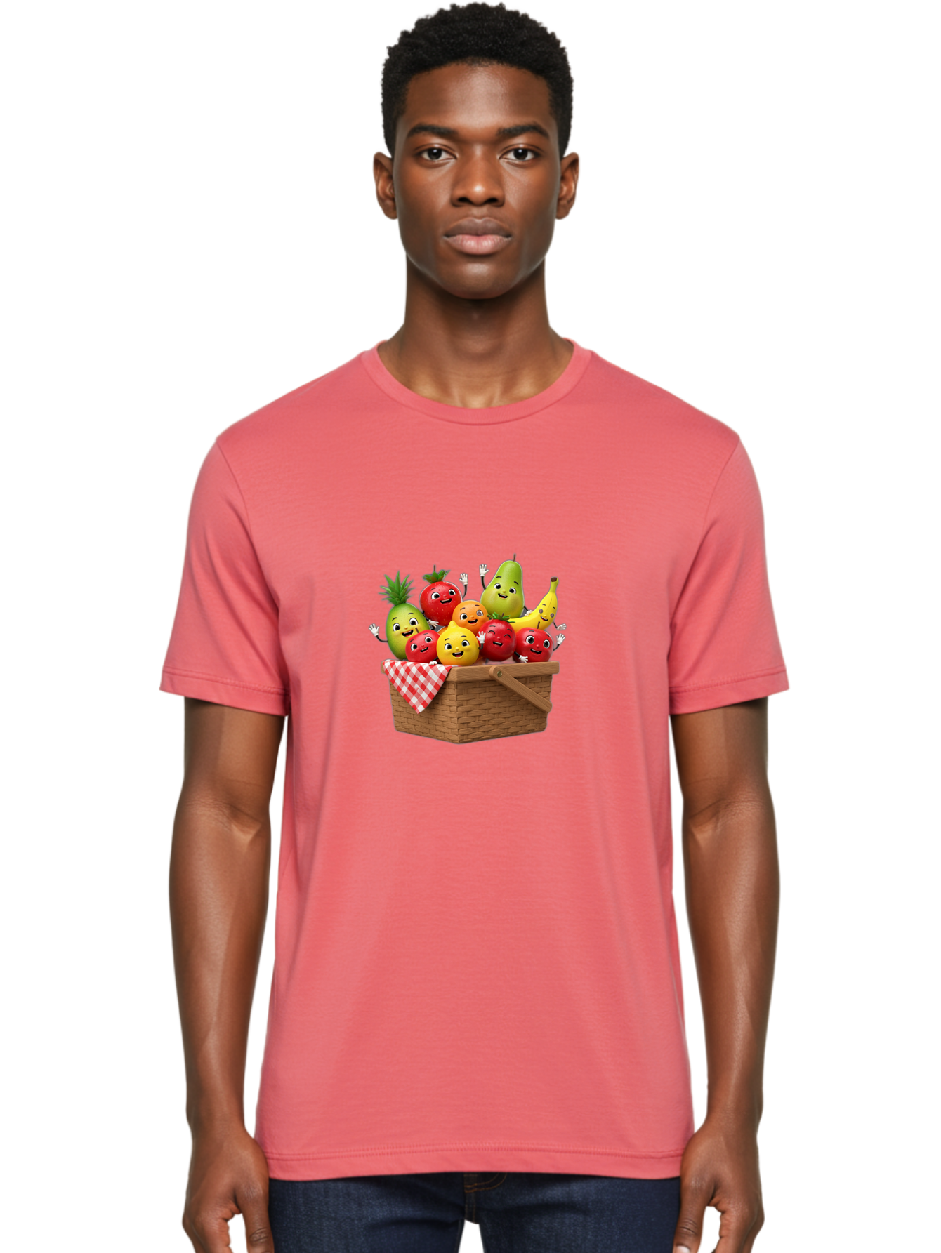 Fruit-Characters-In-Basket Men'S Graphic Tee, 100% Cotton, Comfortable Casual Summer Wear, Machine Washable, Vintage Camera, Old Camera, Antique Camera, Black Camera, Classic Photography, Photography Equipment, Nostalgic Device, Film Camera, Bai933