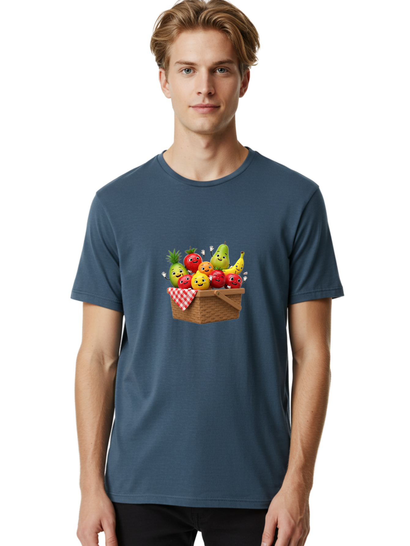 Fruit-Characters-In-Basket Men'S Graphic Tee, 100% Cotton, Comfortable Casual Summer Wear, Machine Washable, Vintage Camera, Old Camera, Antique Camera, Black Camera, Classic Photography, Photography Equipment, Nostalgic Device, Film Camera, Bai933