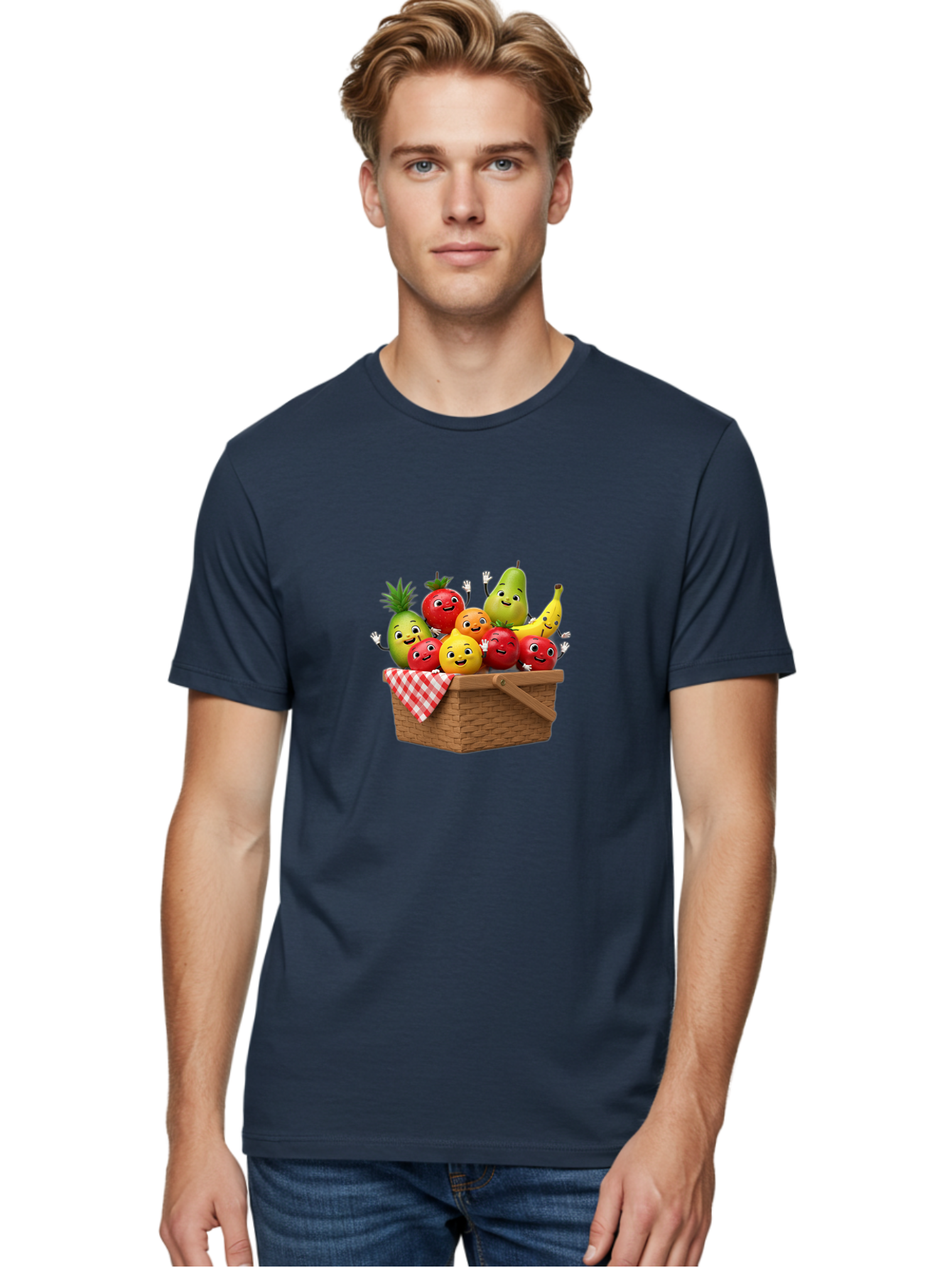 Fruit-Characters-In-Basket Men'S Graphic Tee, 100% Cotton, Comfortable Casual Summer Wear, Machine Washable, Vintage Camera, Old Camera, Antique Camera, Black Camera, Classic Photography, Photography Equipment, Nostalgic Device, Film Camera, Bai933